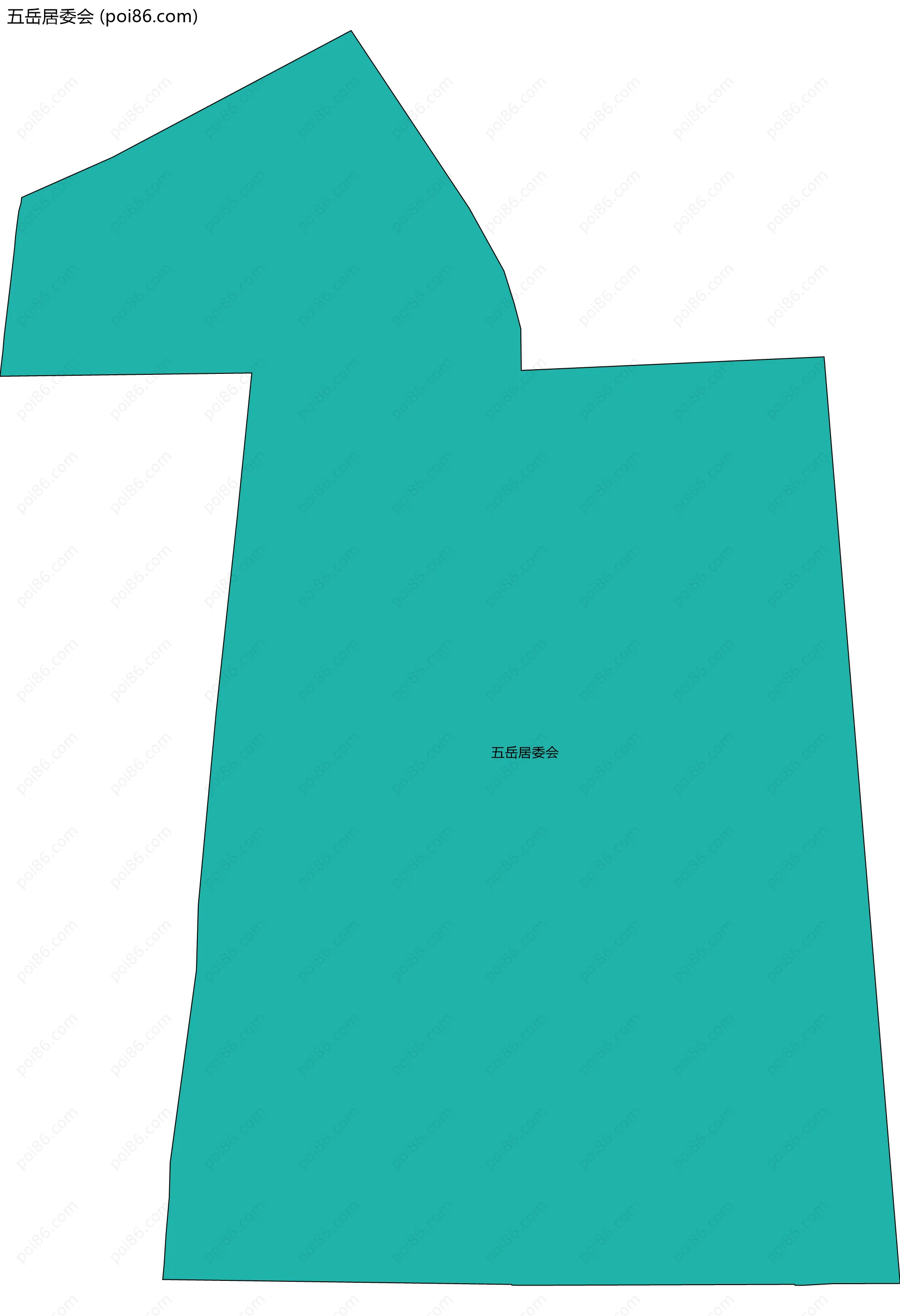 五岳居委会边界地图