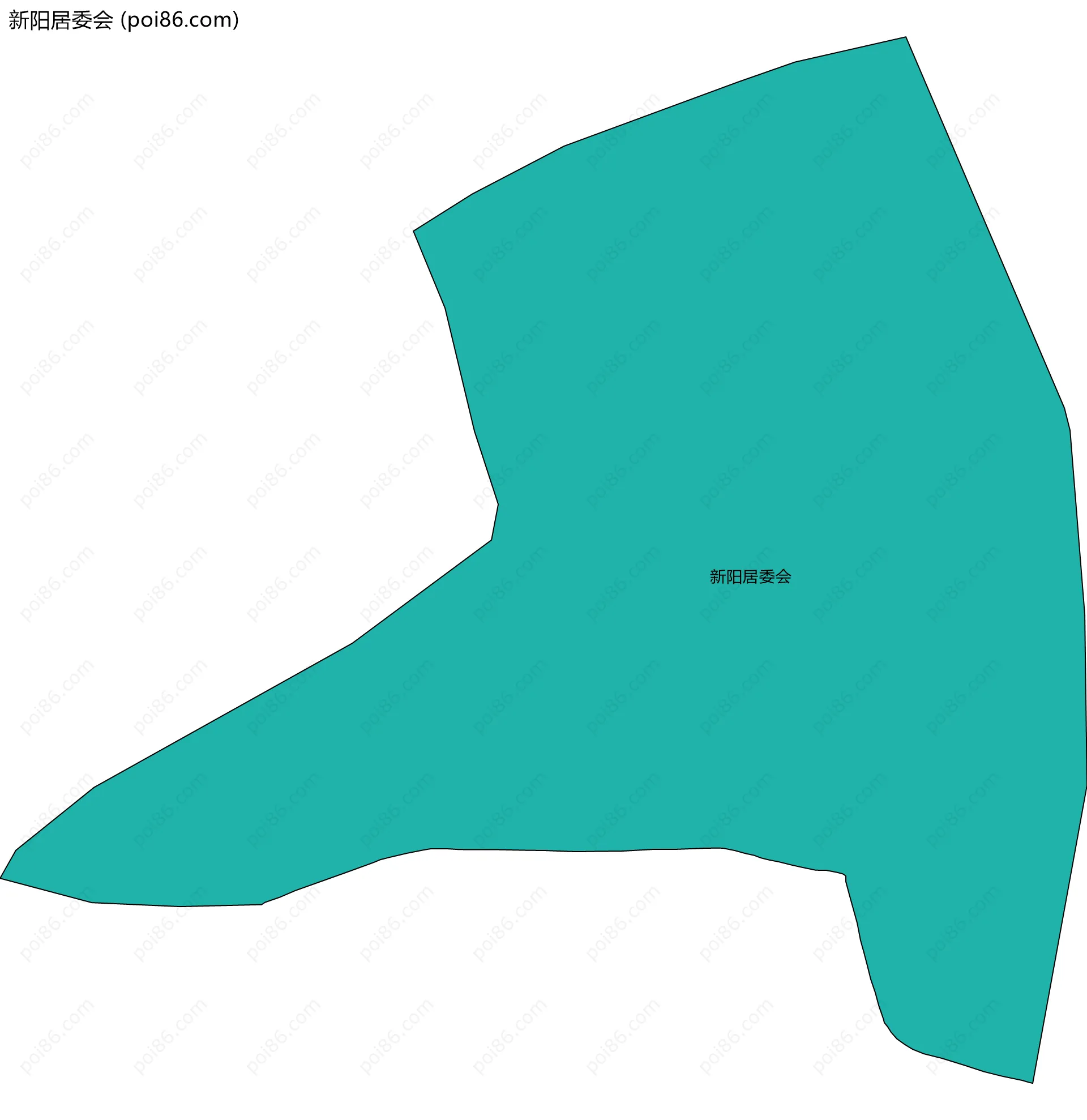 新阳居委会边界地图