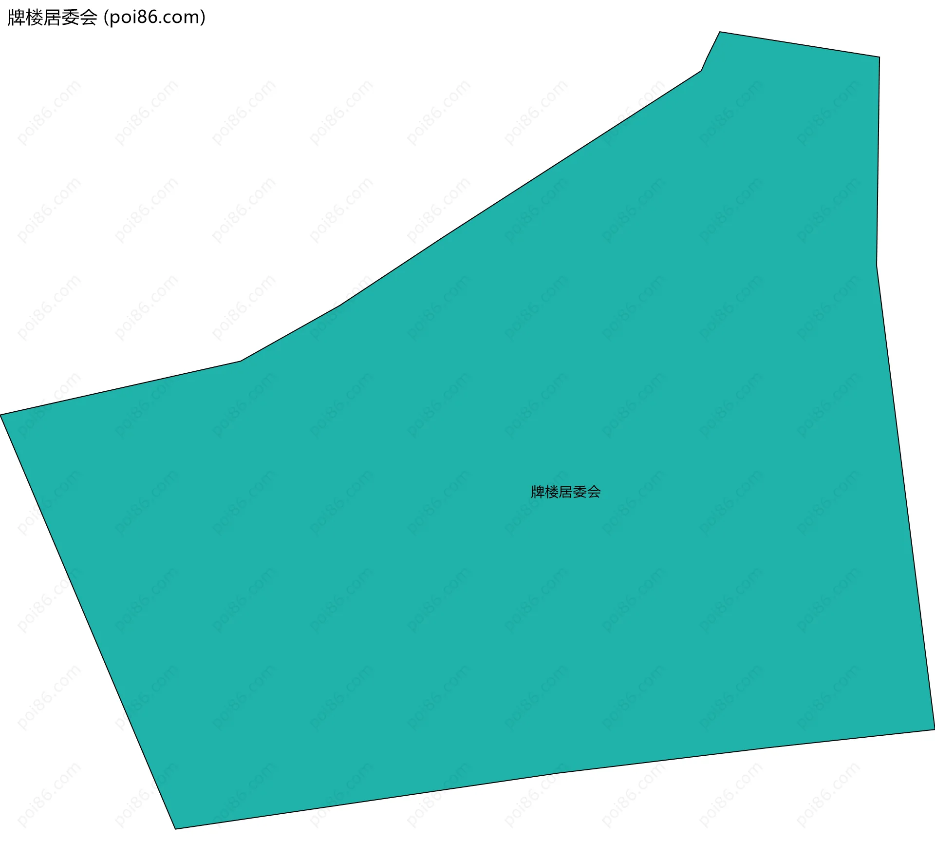 牌楼居委会边界地图