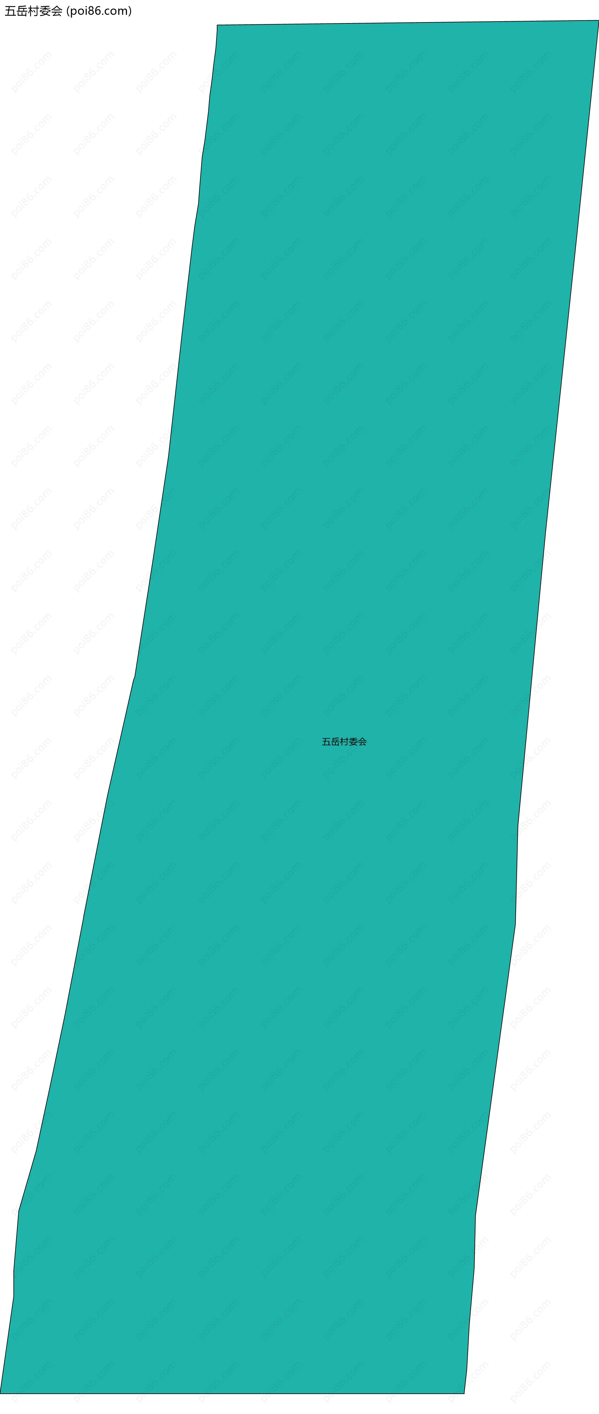 五岳村委会边界地图