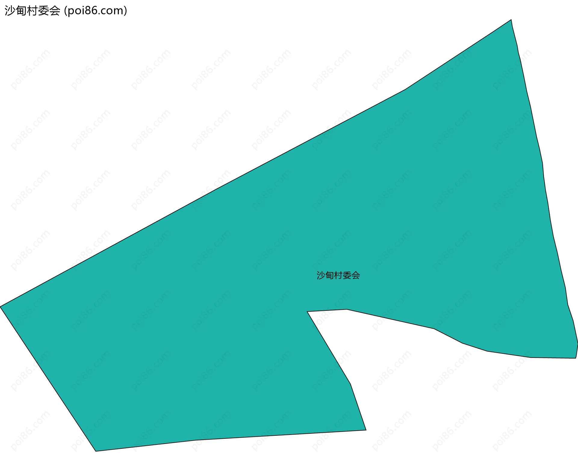 沙甸村委会边界地图