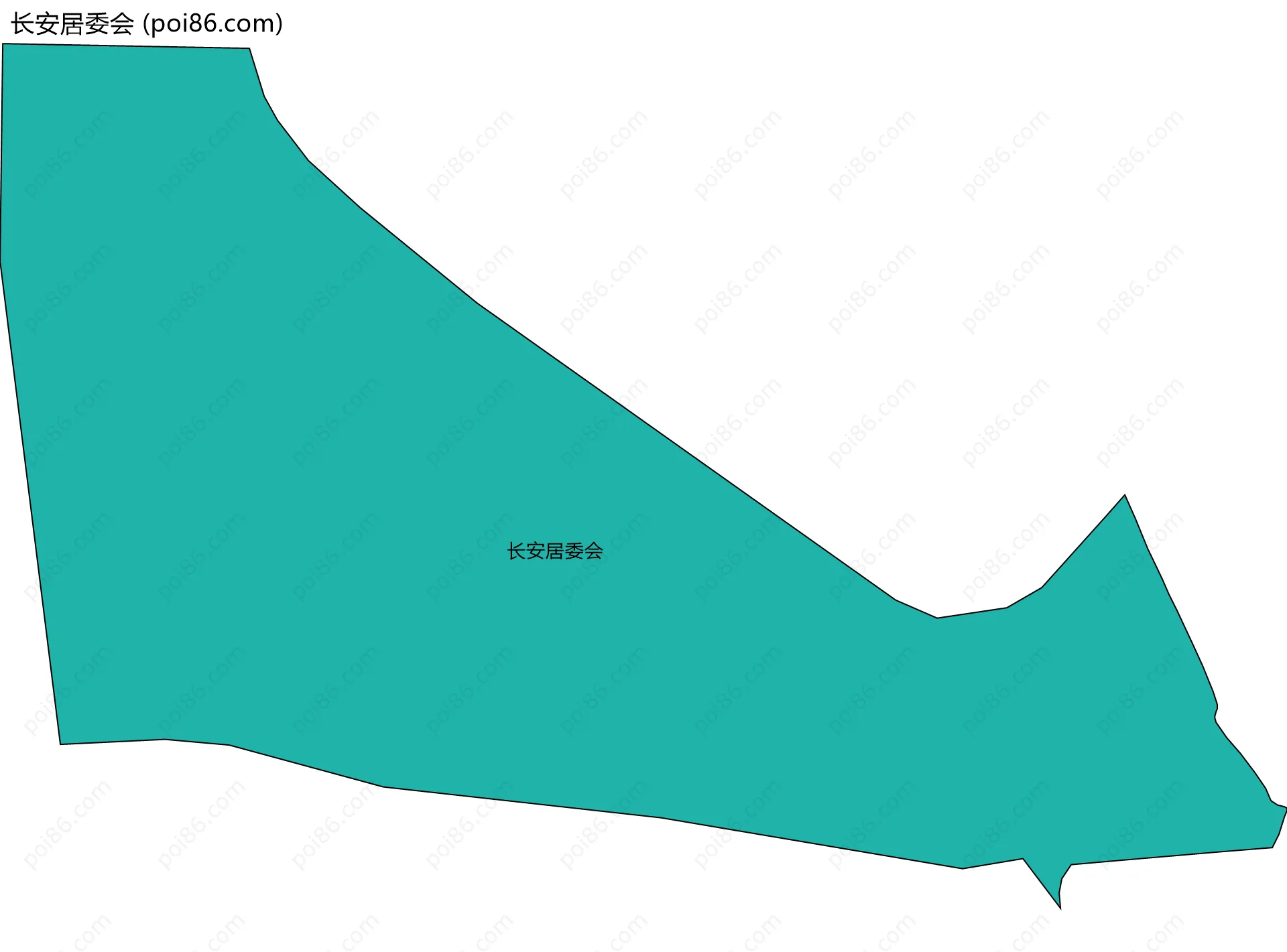 长安居委会边界地图