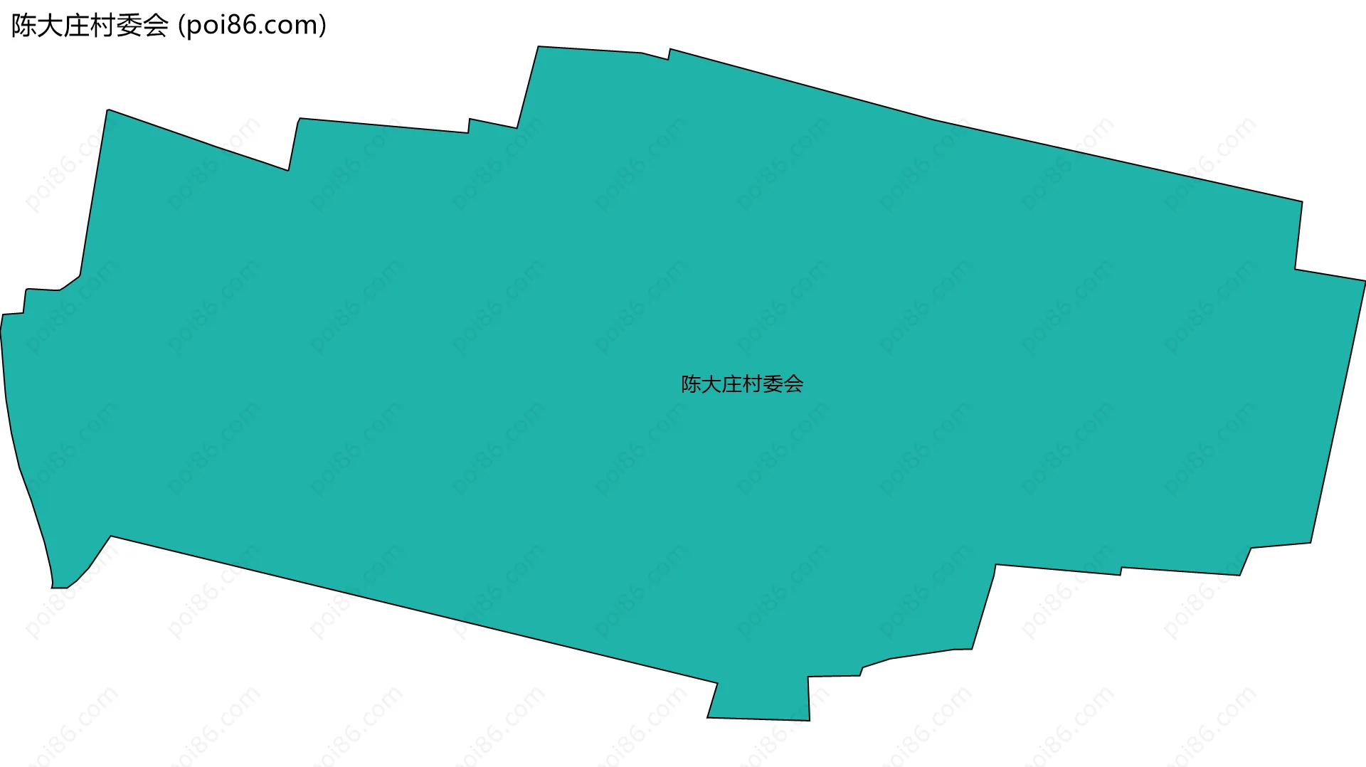陈大庄村委会边界地图