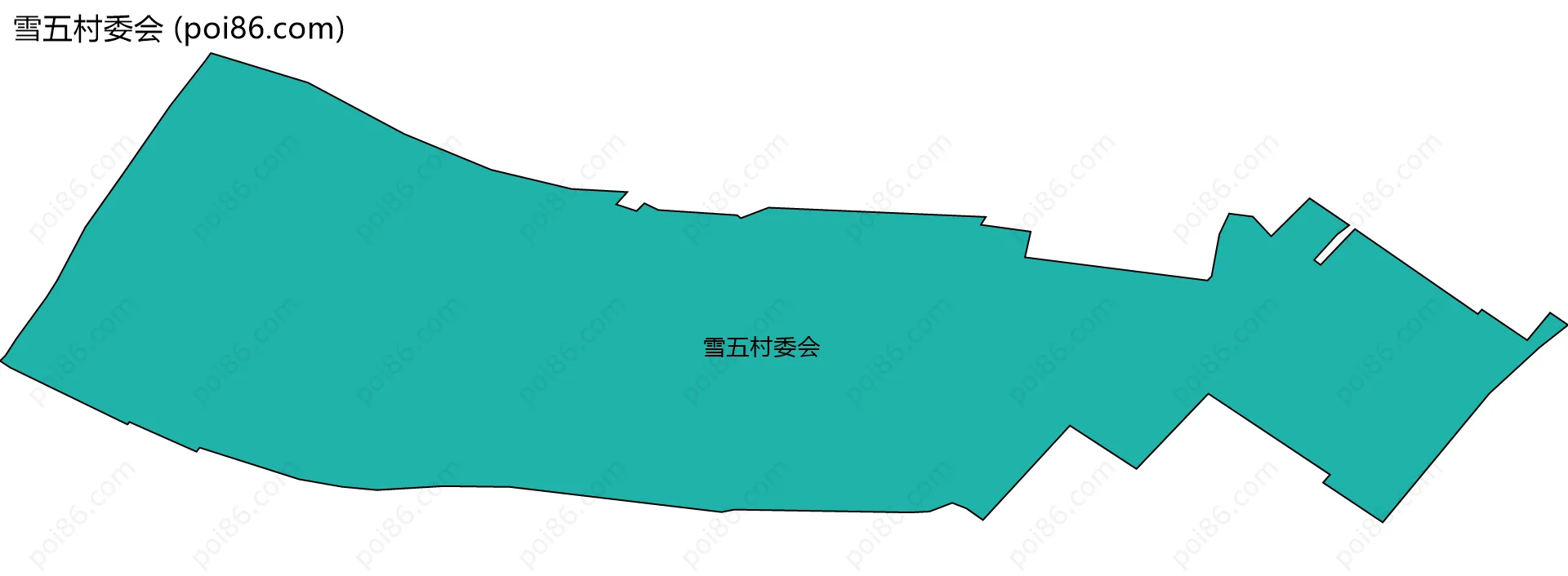 雪五村委会边界地图