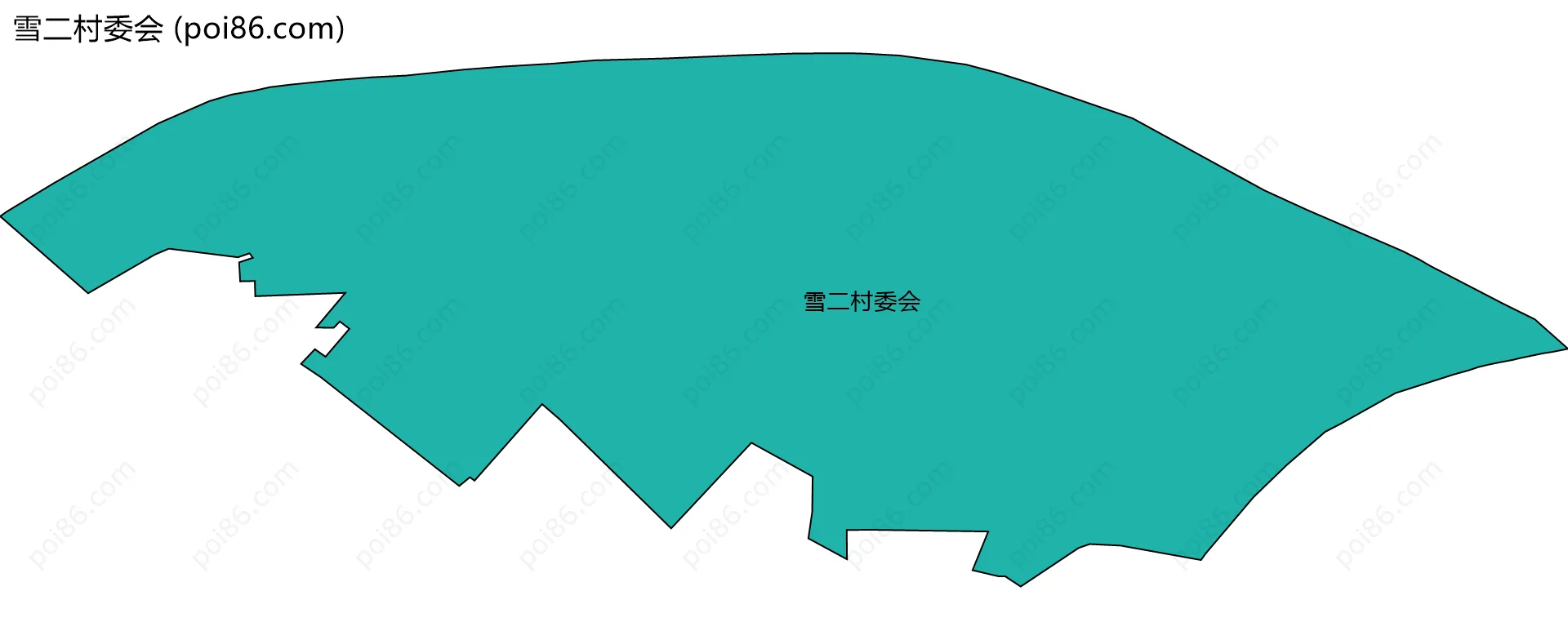 雪二村委会边界地图