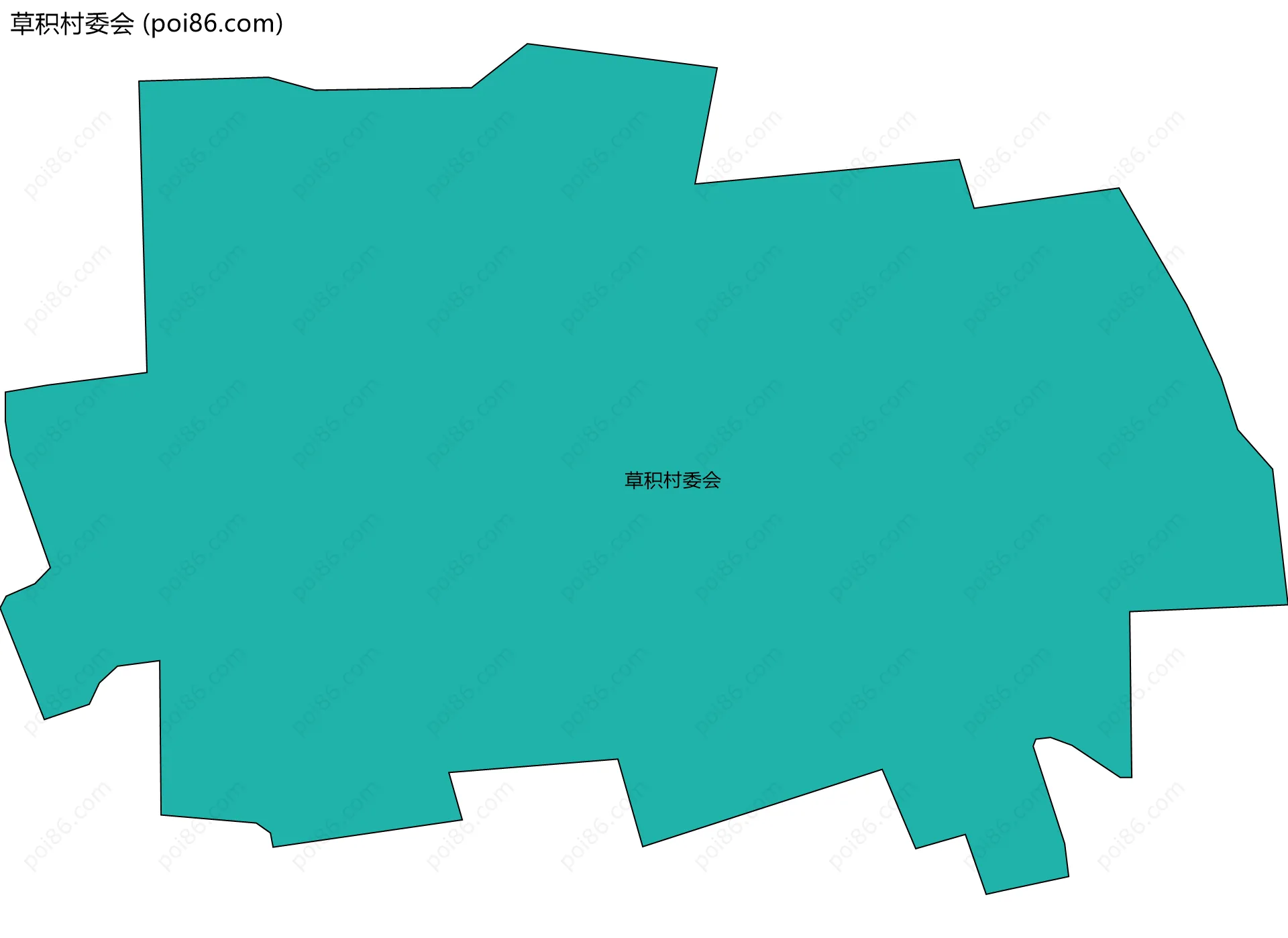 草积村委会边界地图