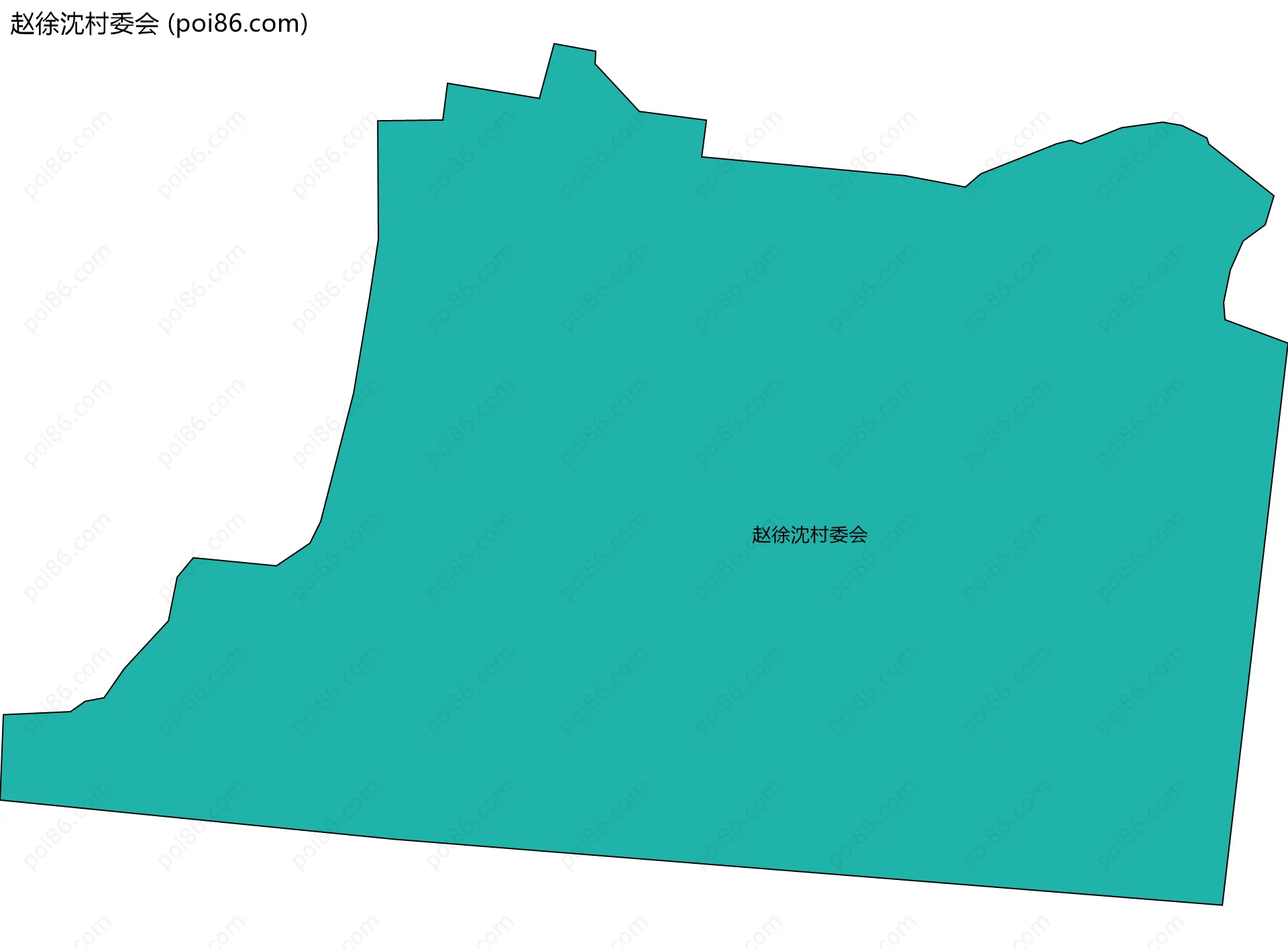赵徐沈村委会边界地图