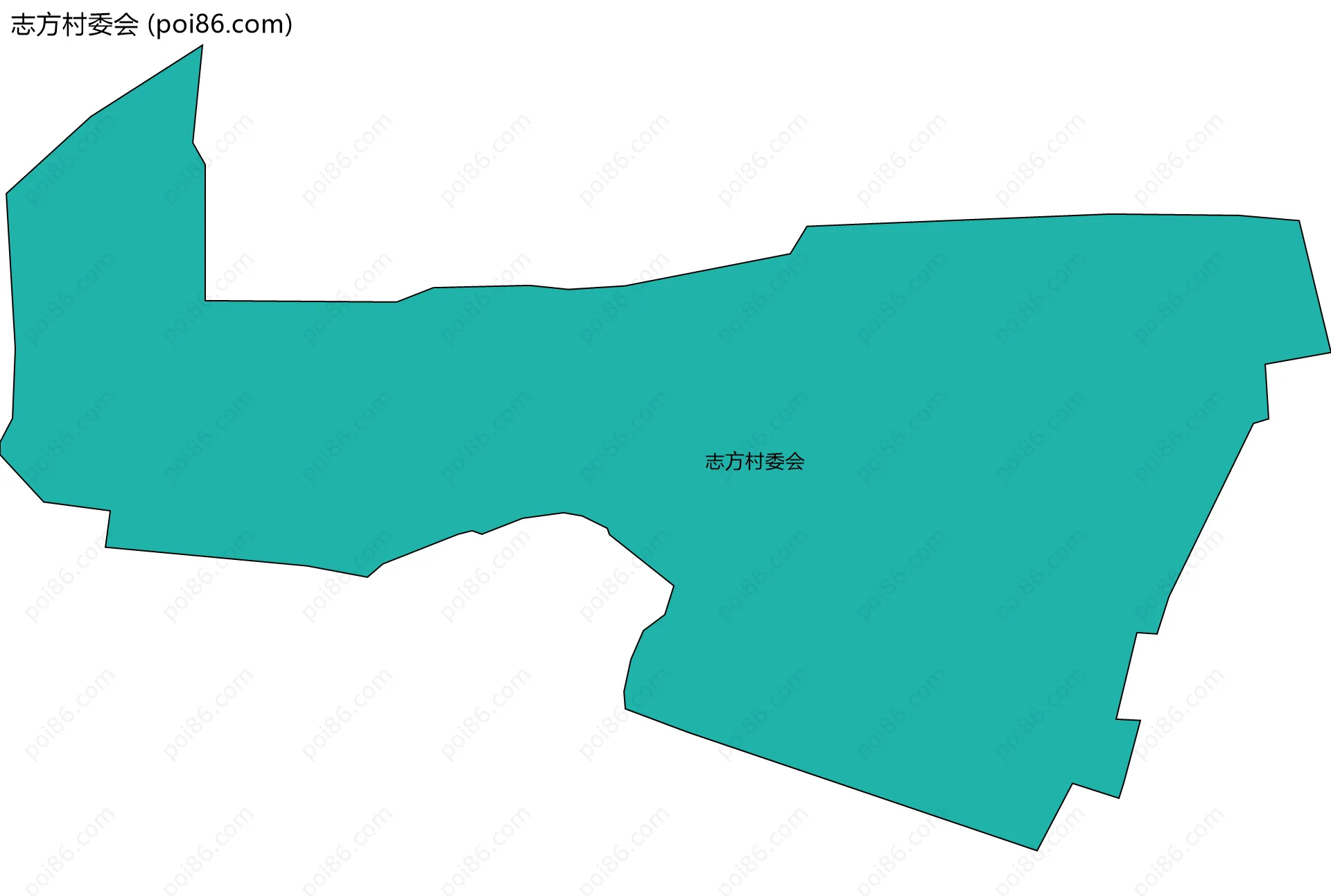 志方村委会边界地图