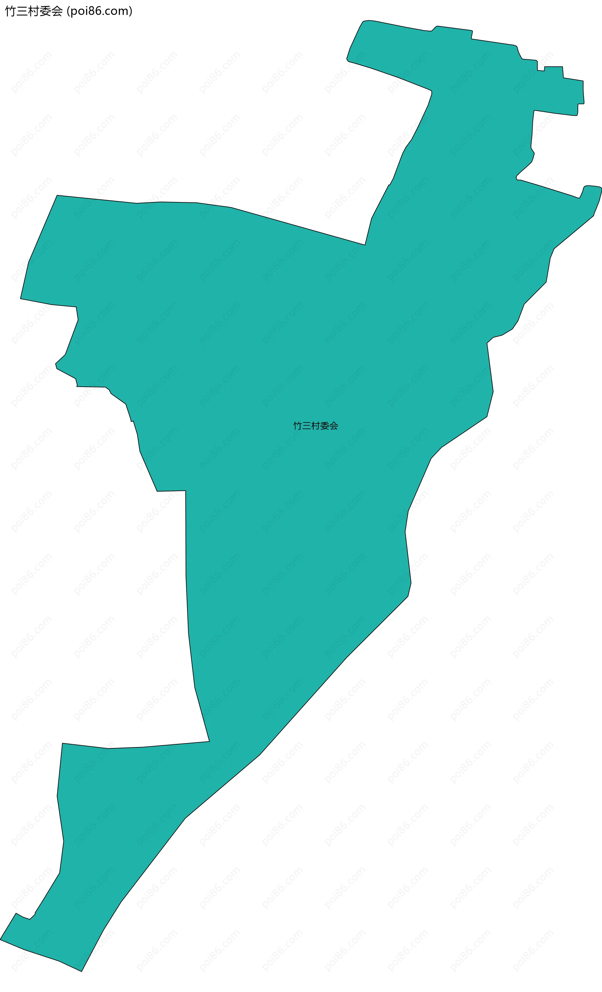 竹三村委会边界地图
