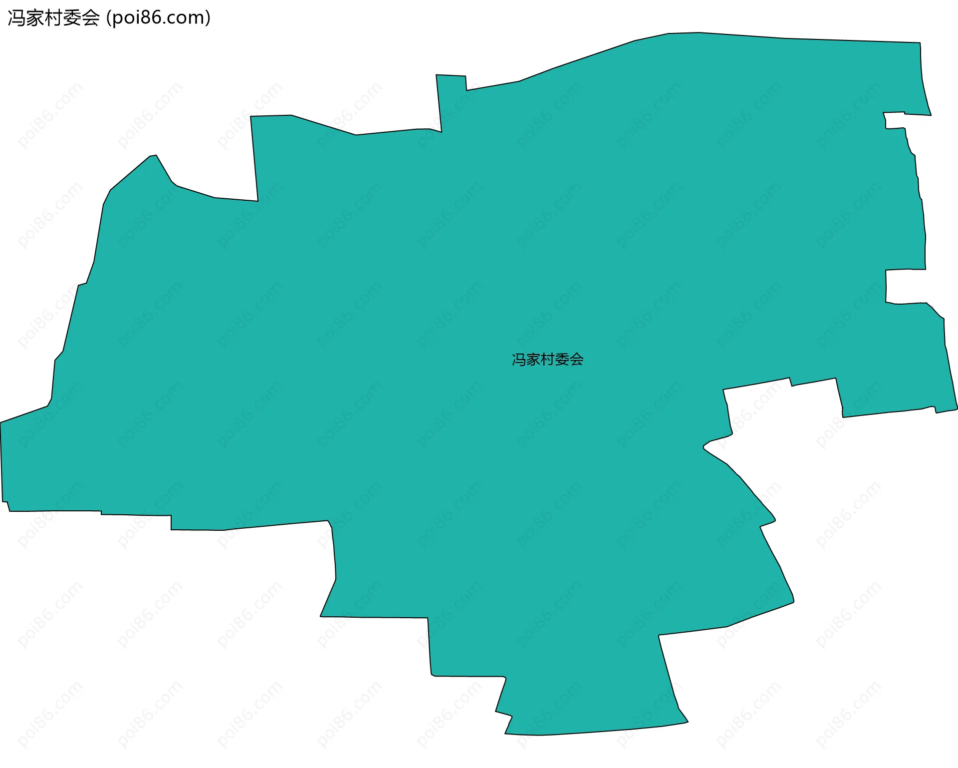 冯家村委会边界地图