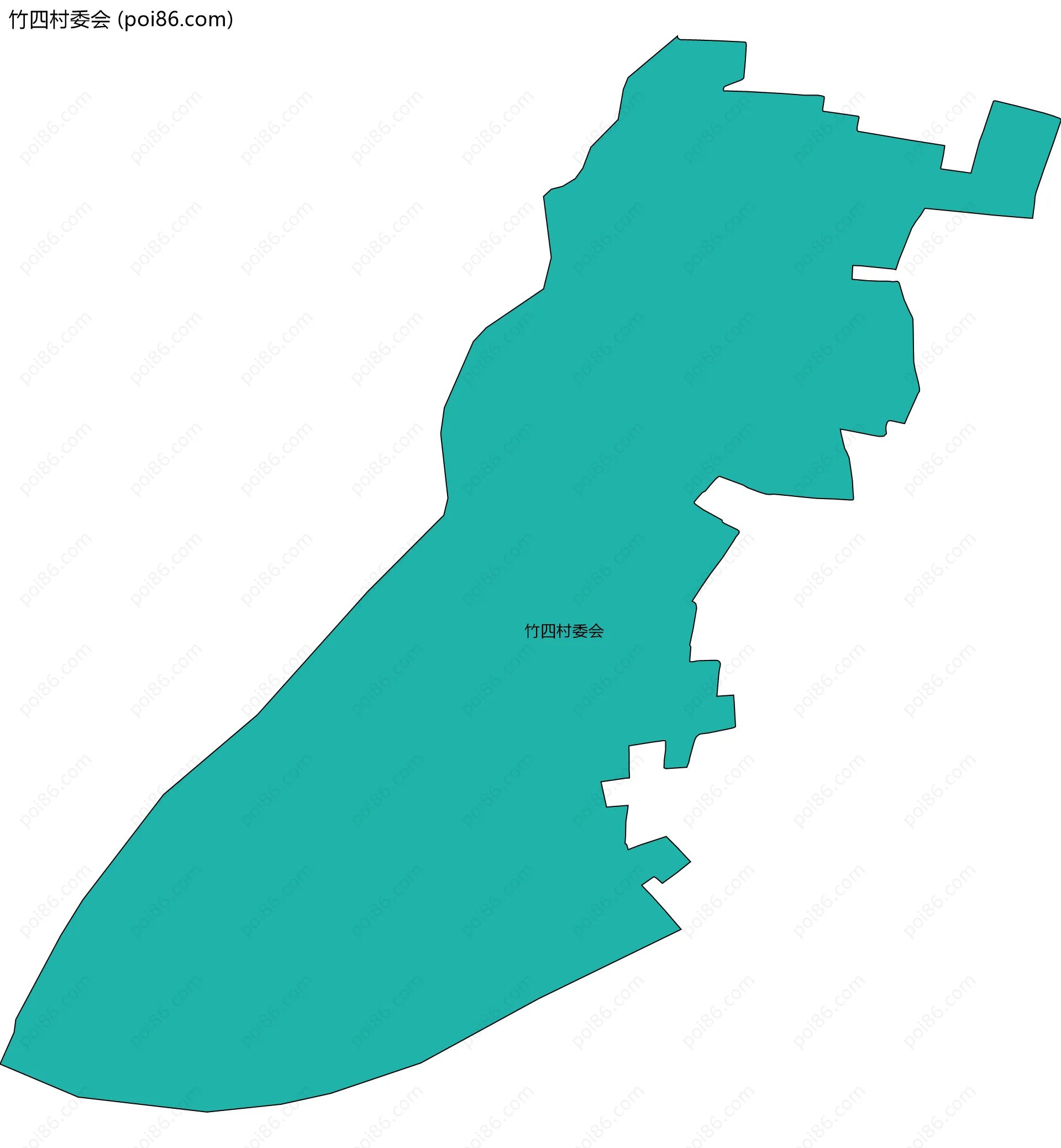 竹四村委会边界地图