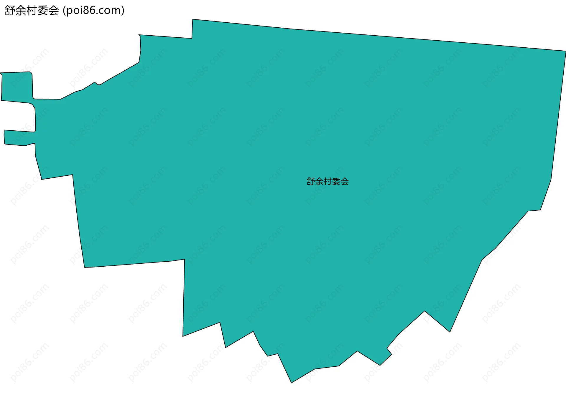 舒余村委会边界地图