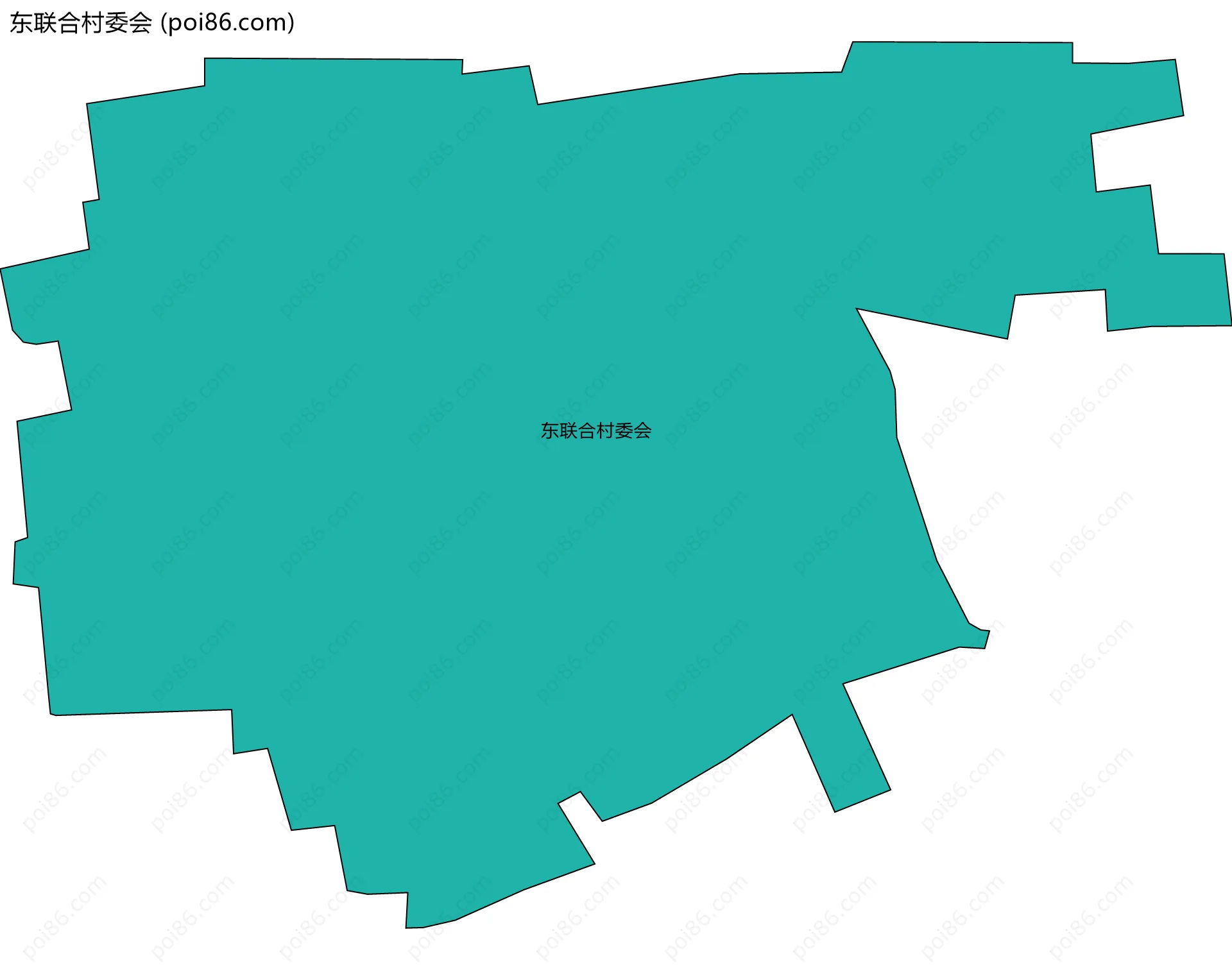 东联合村委会边界地图