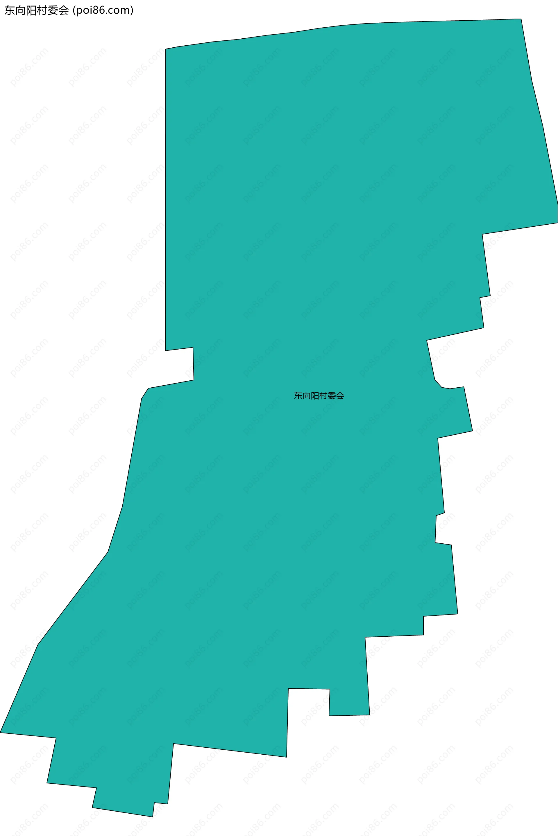 东向阳村委会边界地图