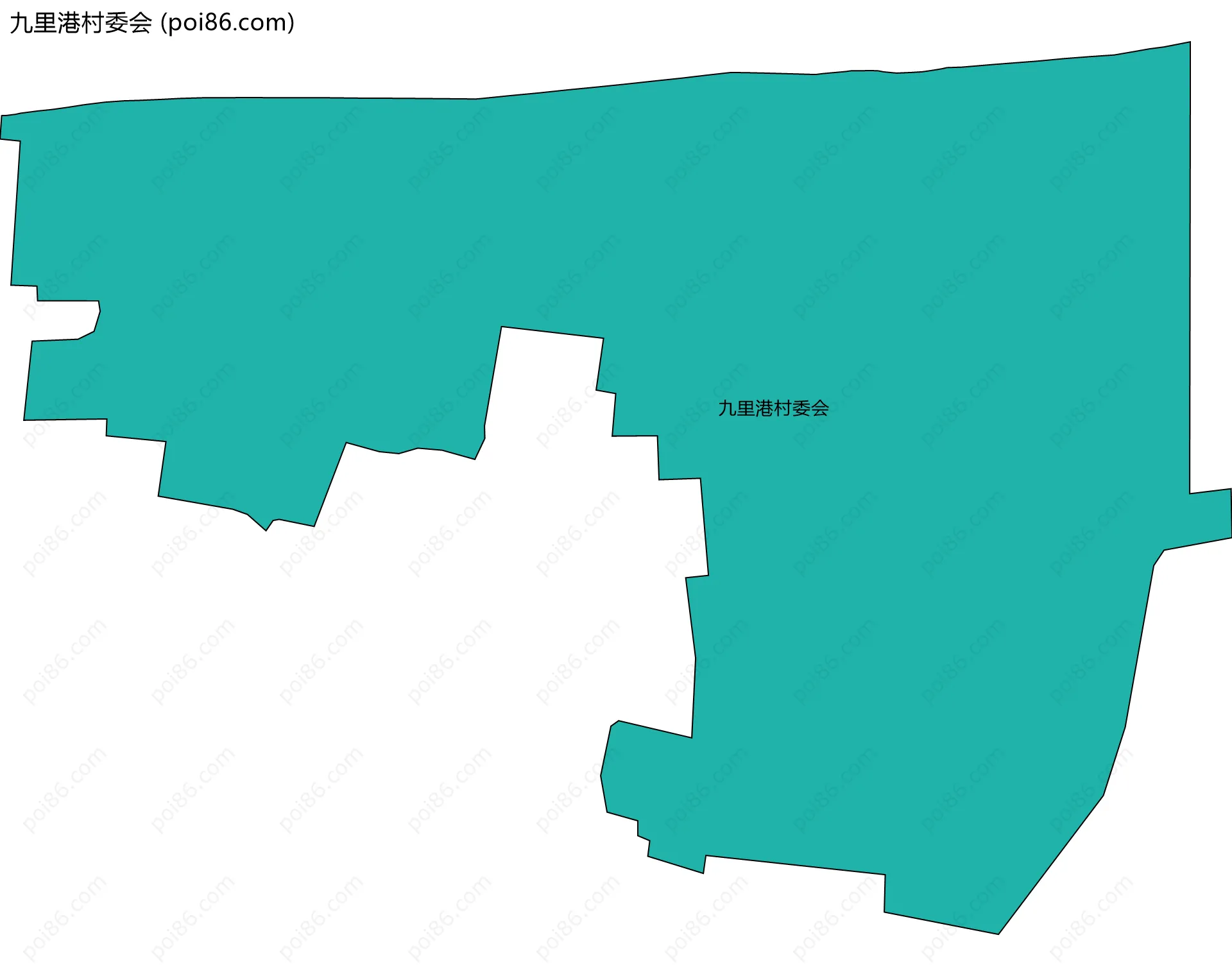九里港村委会边界地图