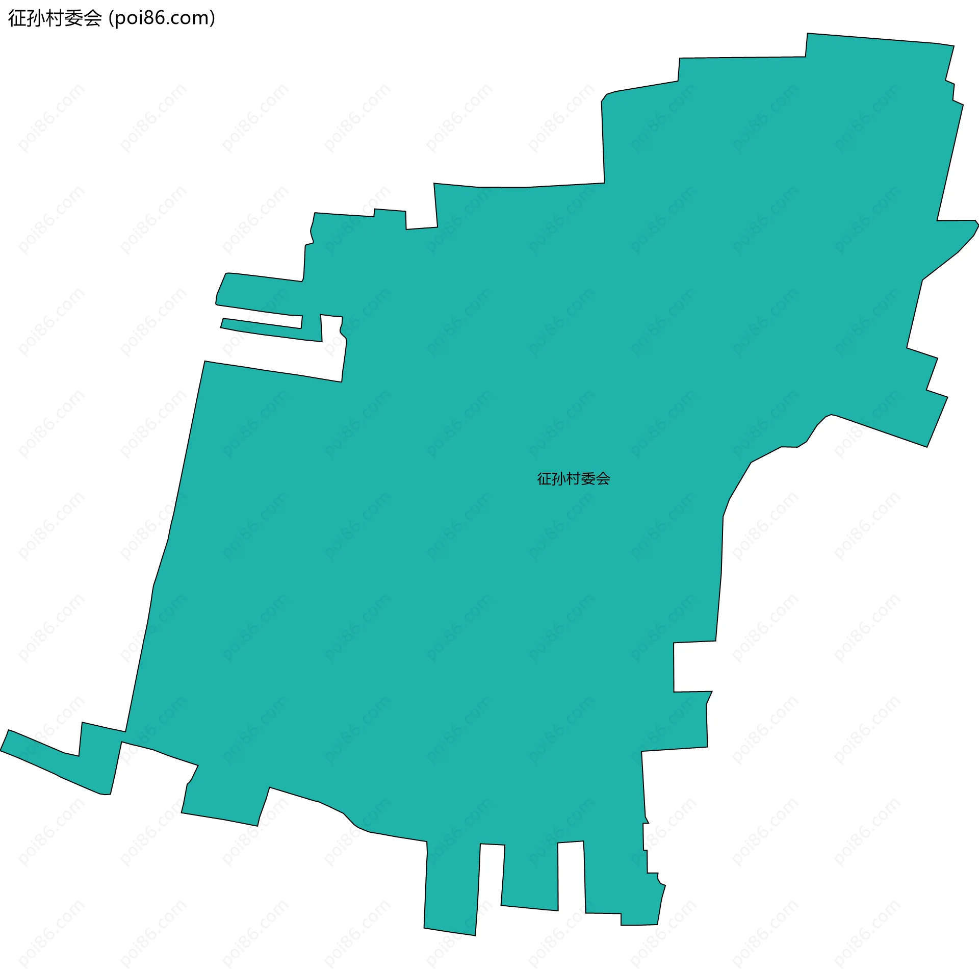 征孙村委会边界地图