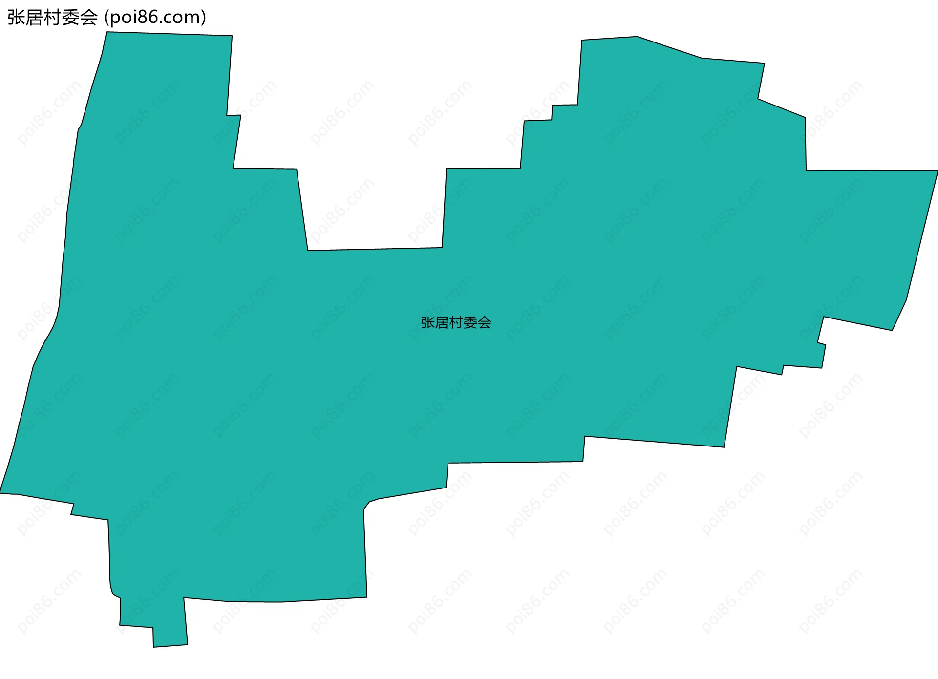 张居村委会边界地图