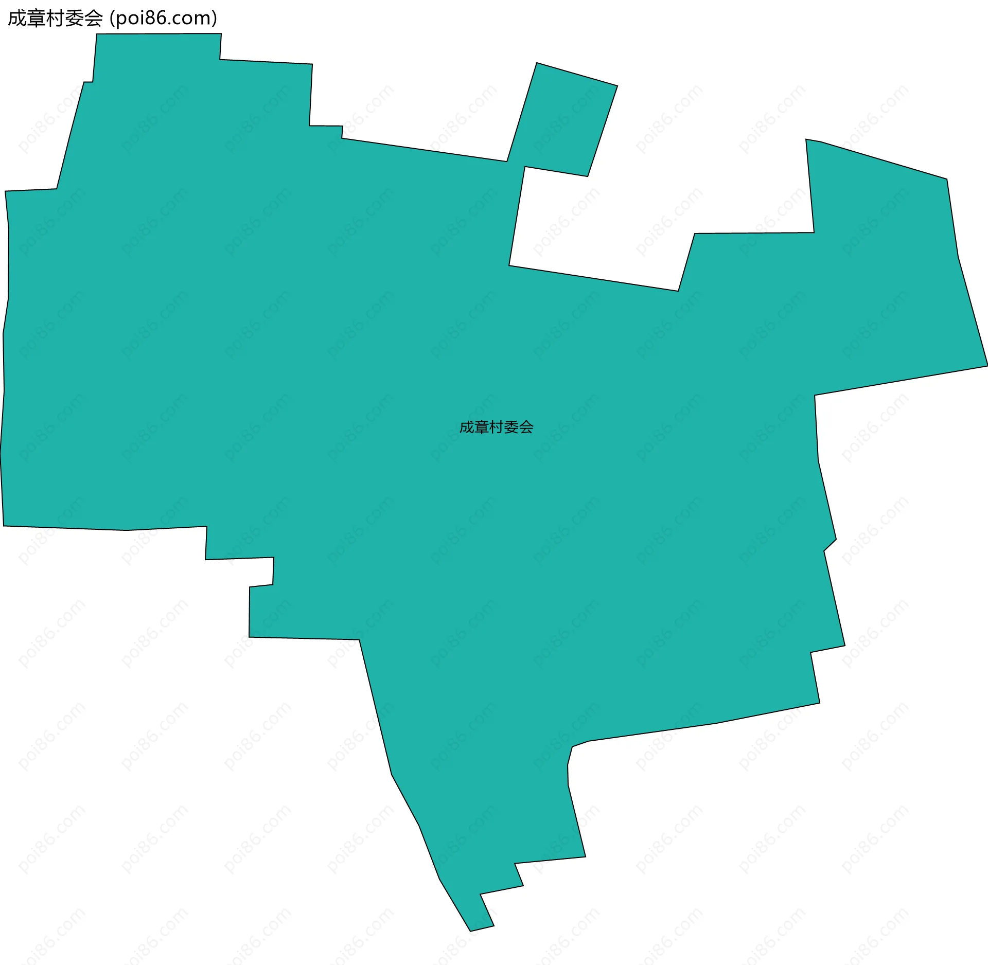 成章村委会边界地图
