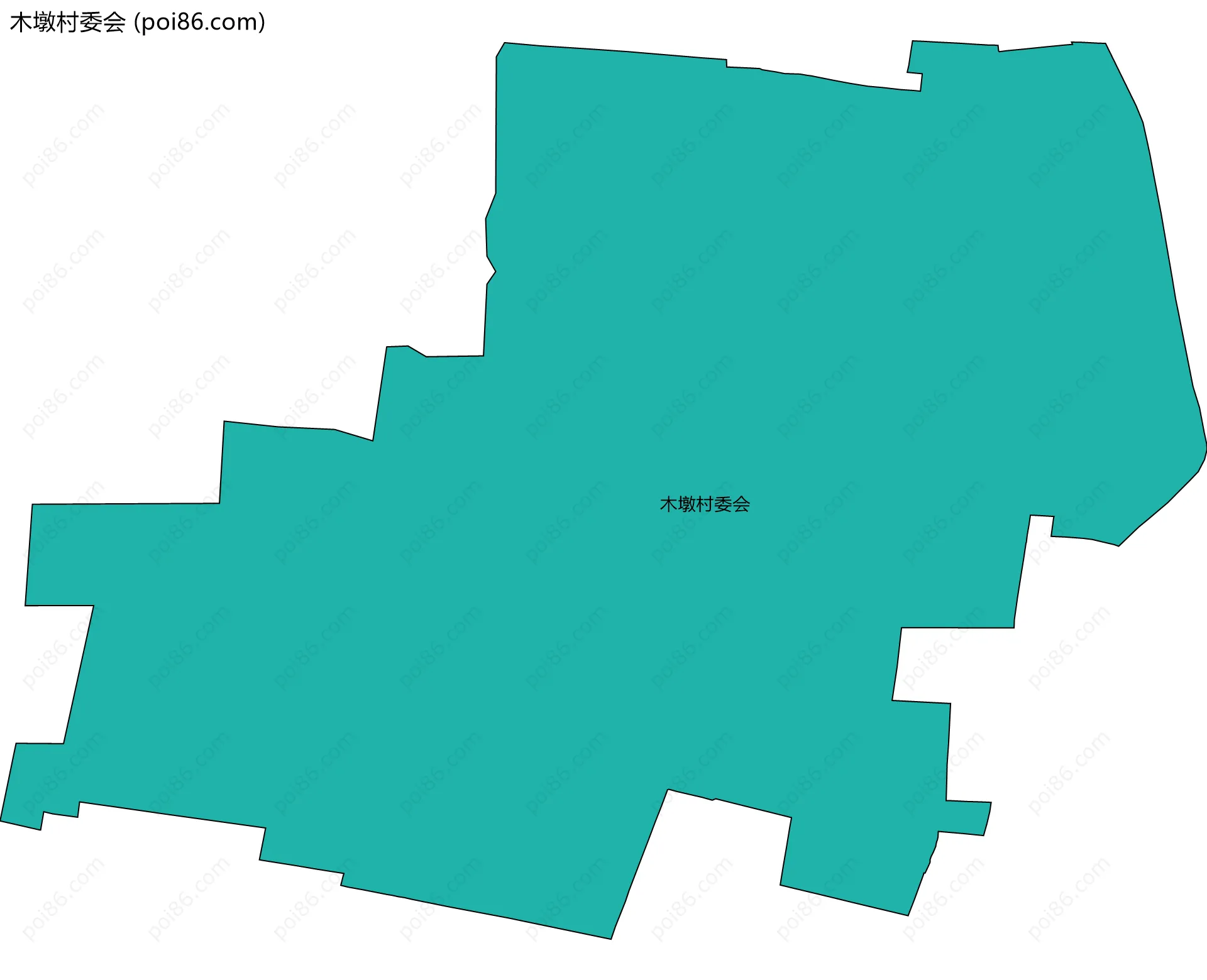 木墩村委会边界地图