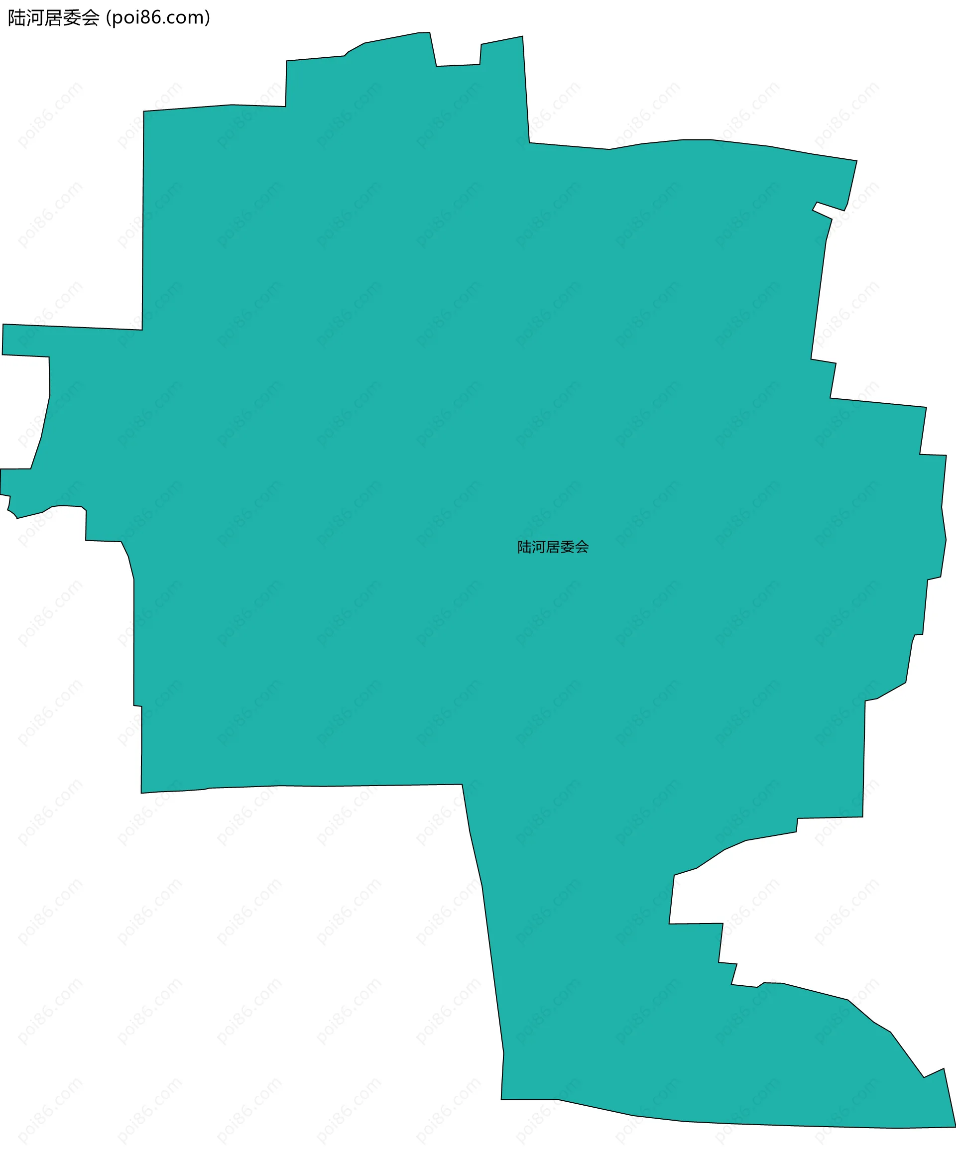 陆河居委会边界地图