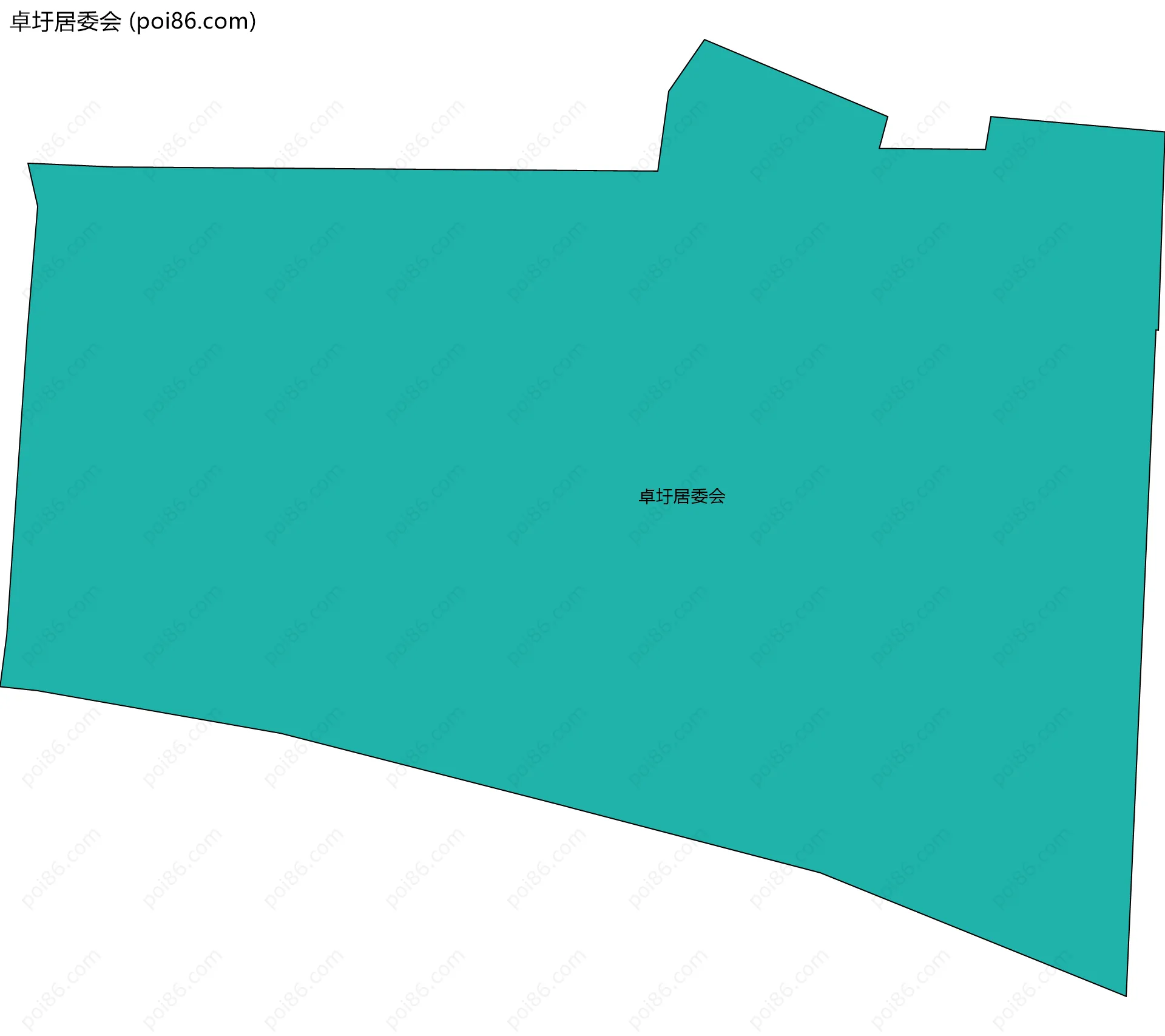 卓圩居委会边界地图