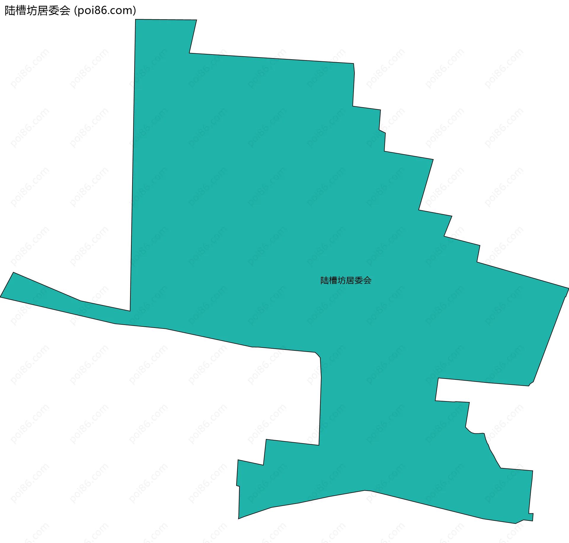 陆槽坊居委会边界地图