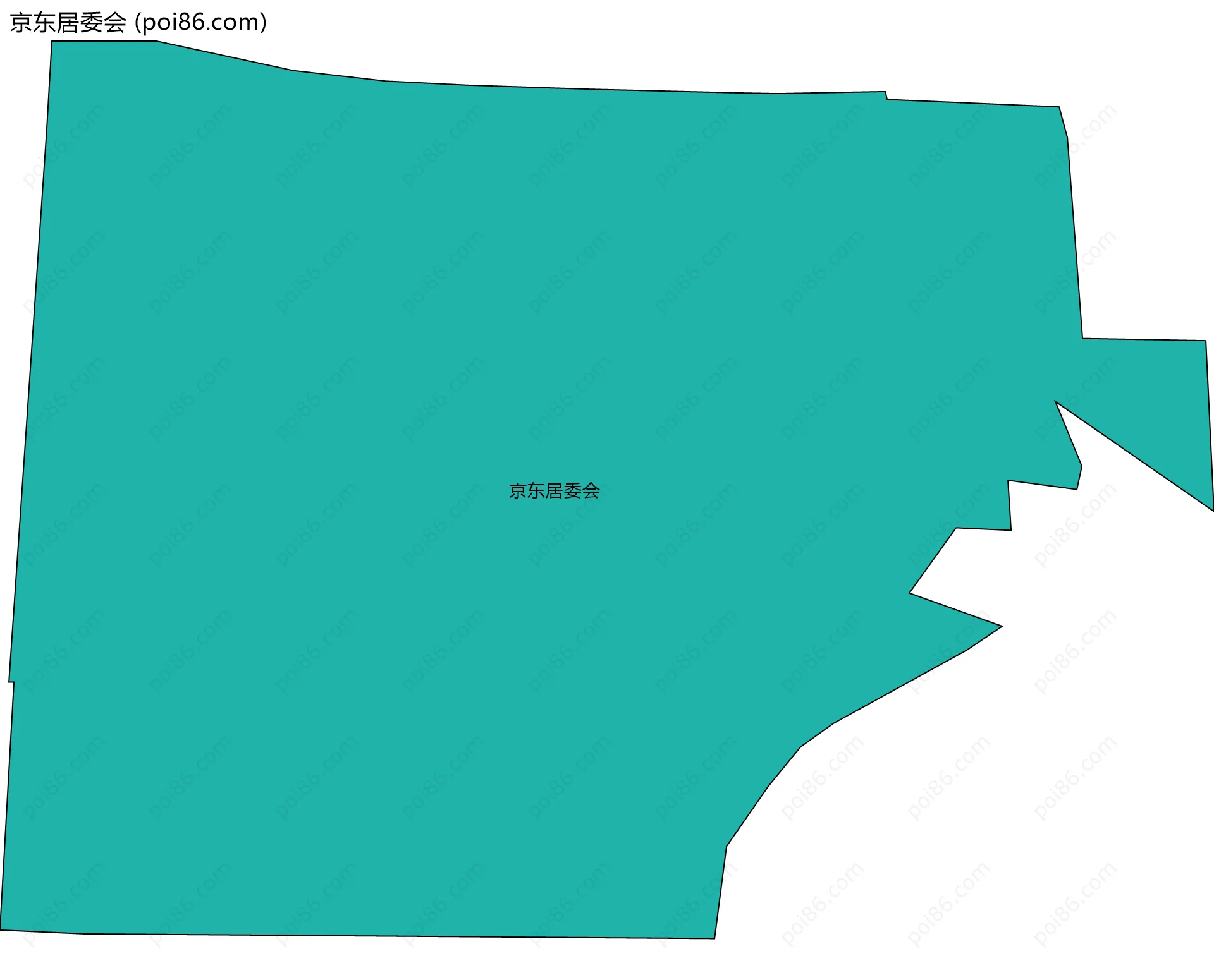 京东居委会边界地图