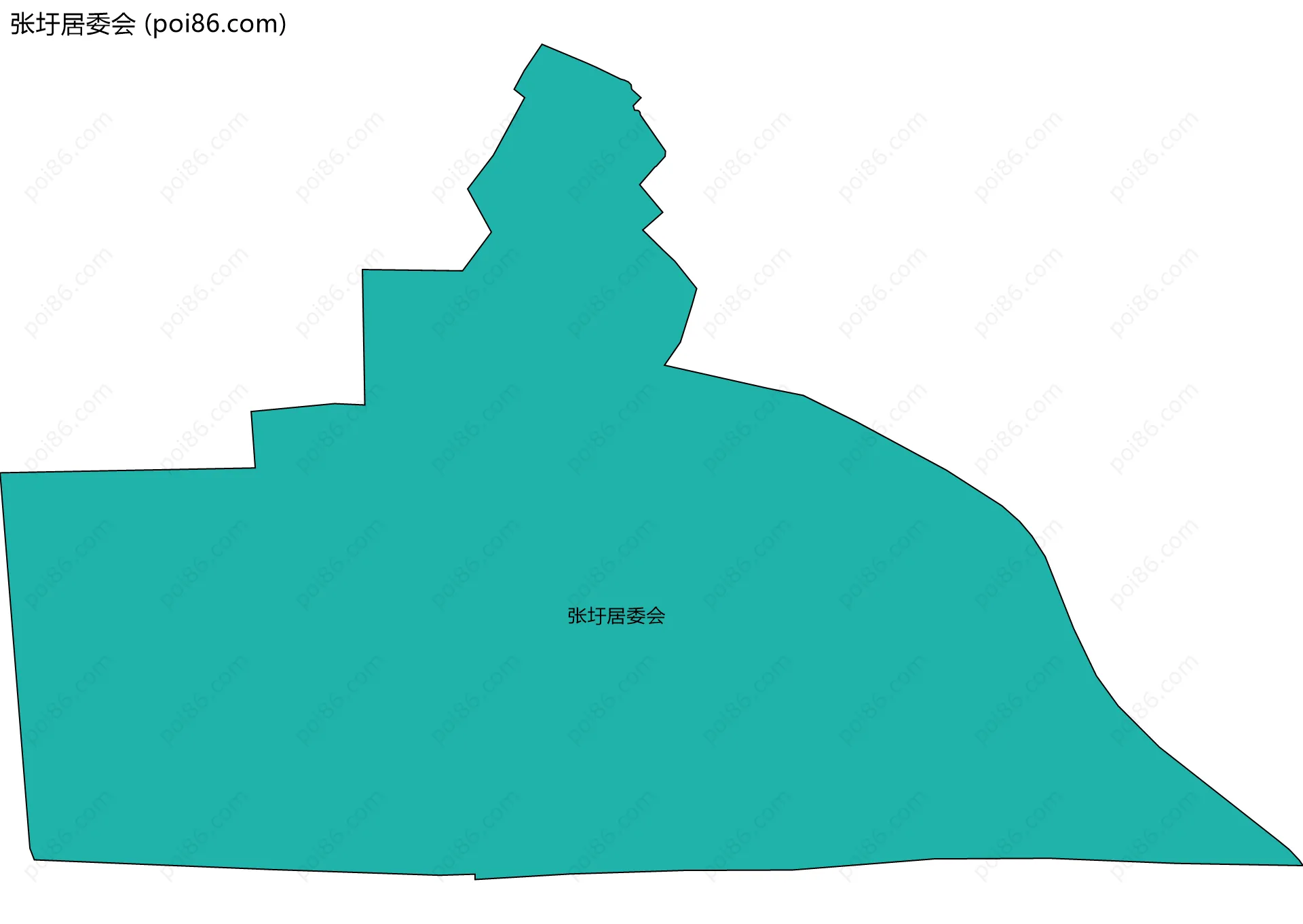 张圩居委会边界地图