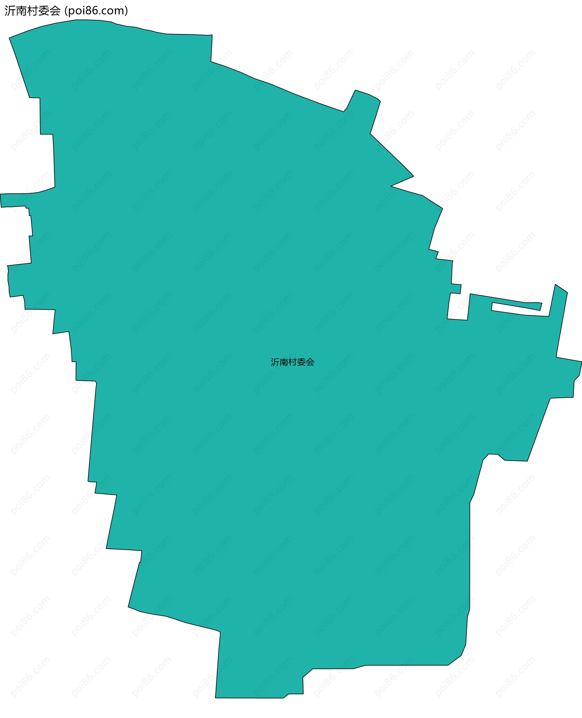 沂南村委会边界地图