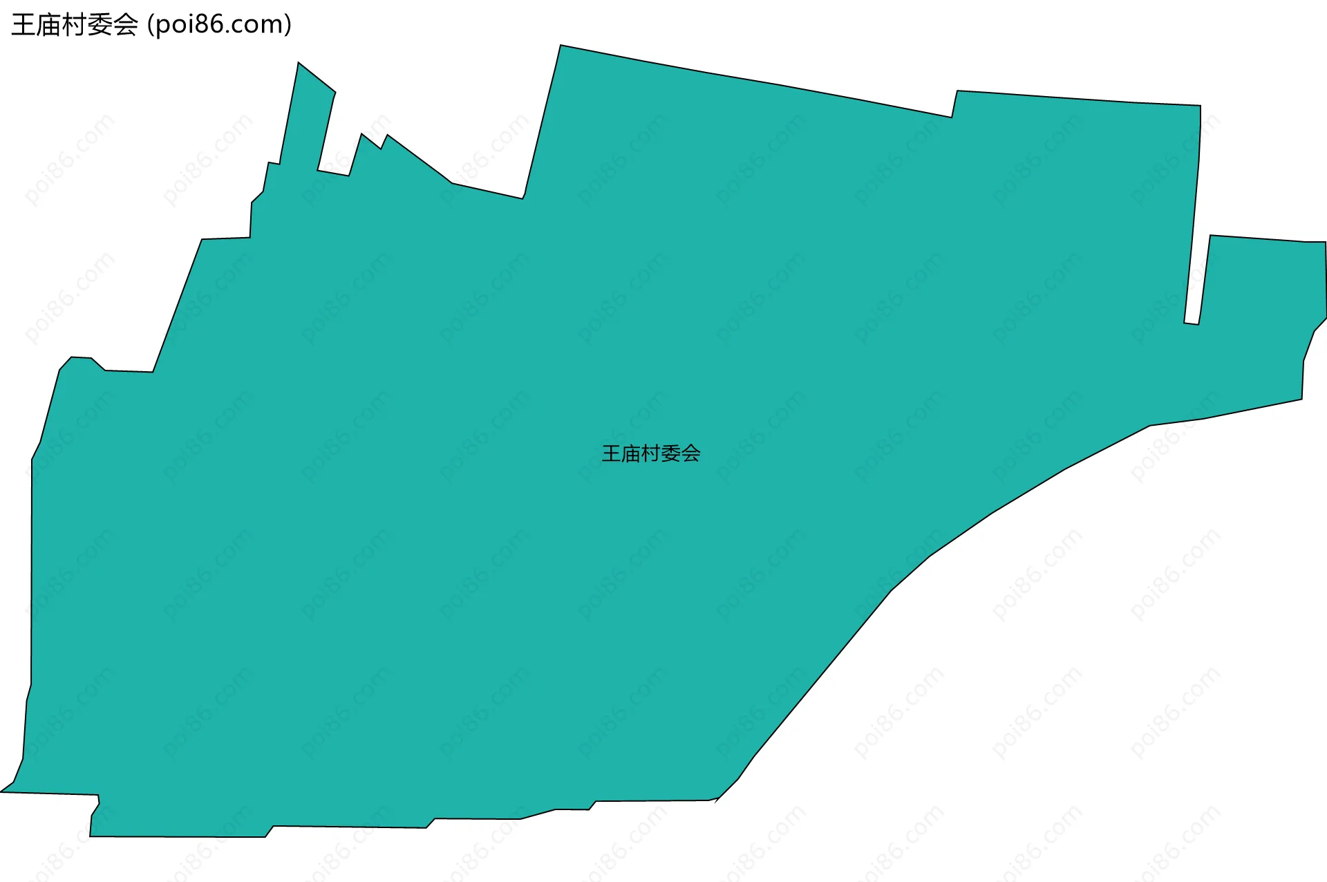 王庙村委会边界地图