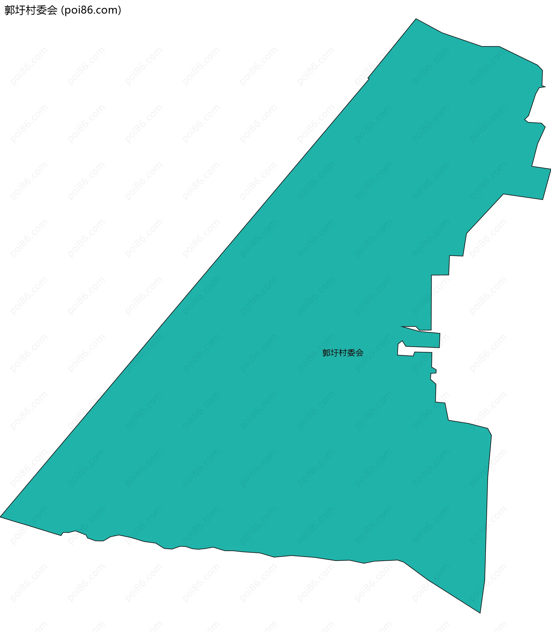 郭圩村委会边界地图