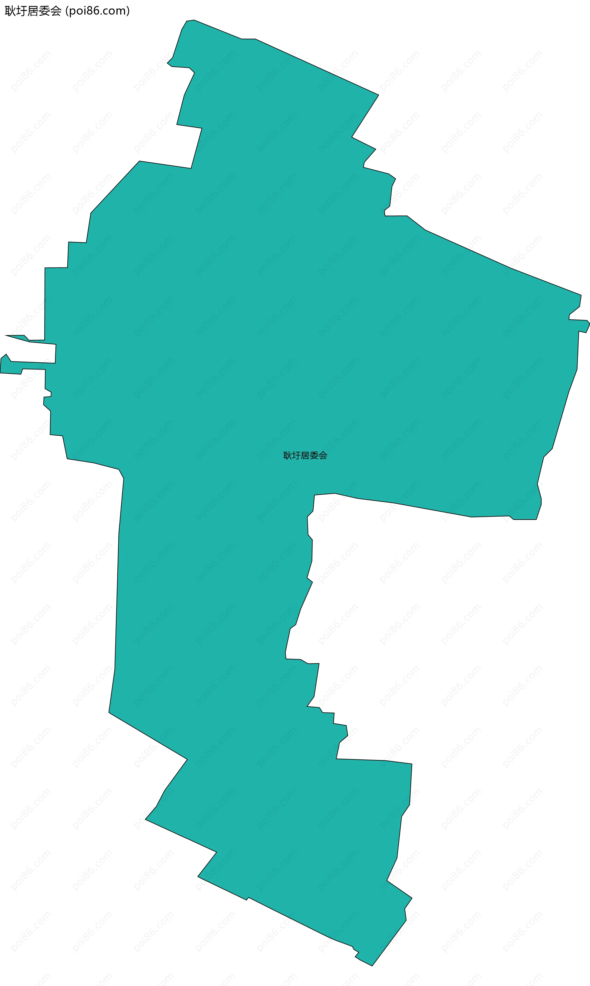 耿圩居委会边界地图