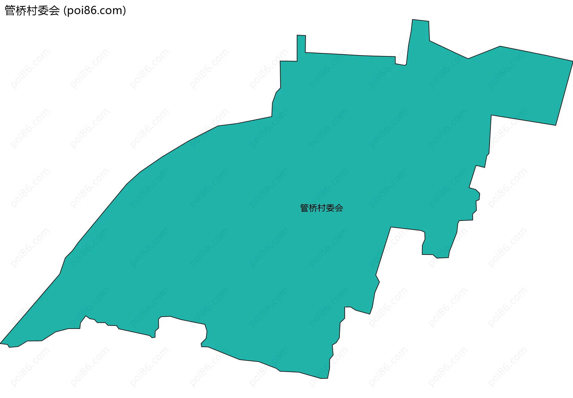 管桥村委会边界地图