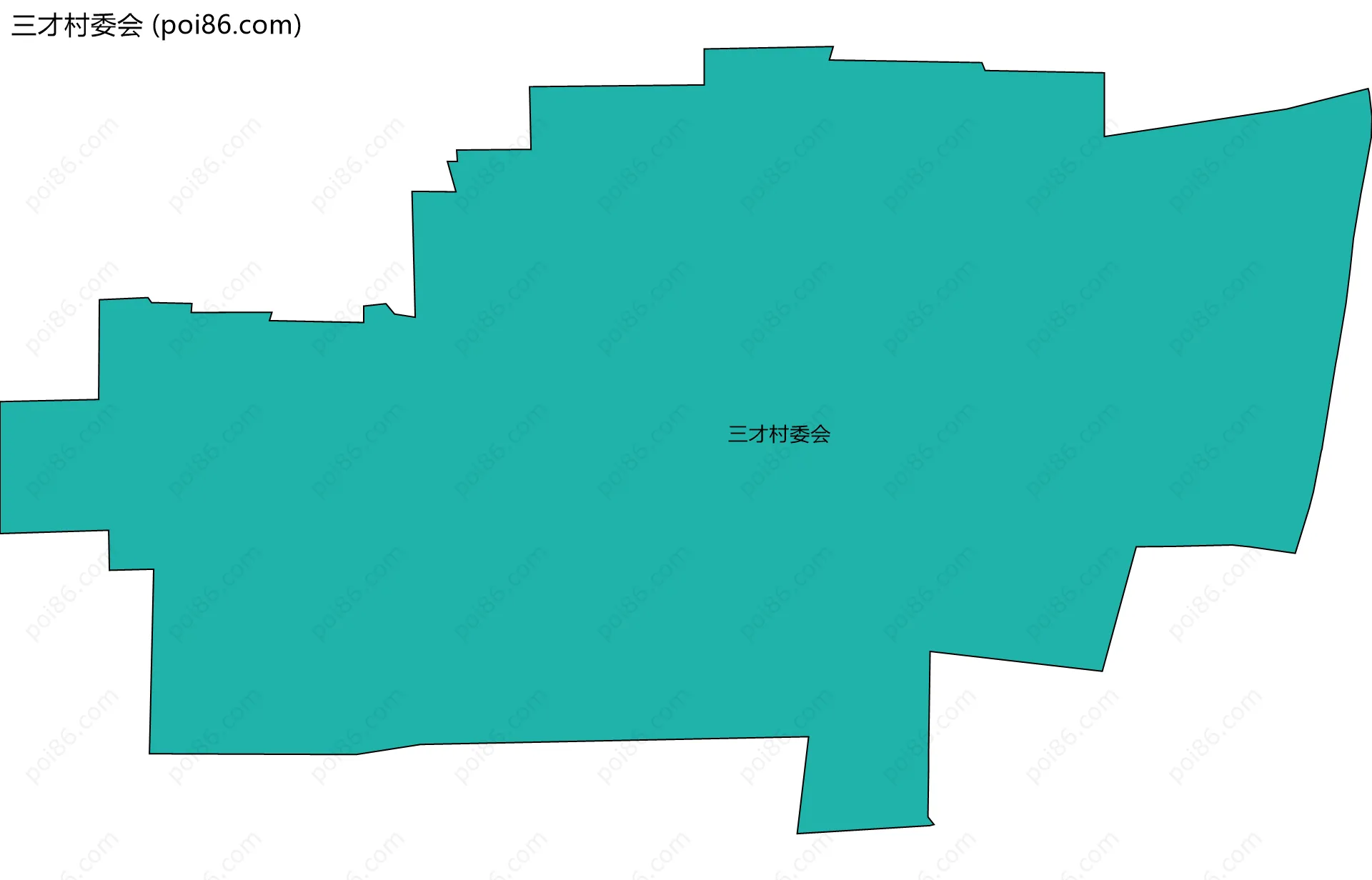 三才村委会边界地图