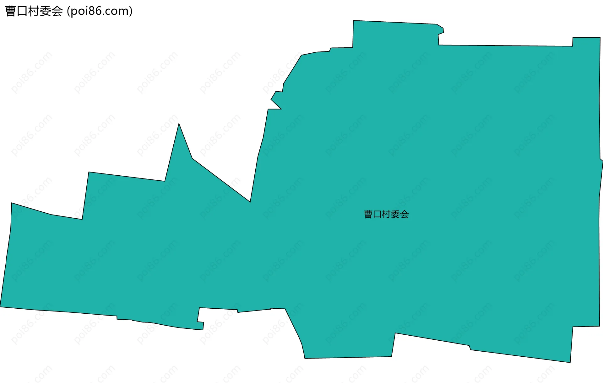 曹口村委会边界地图