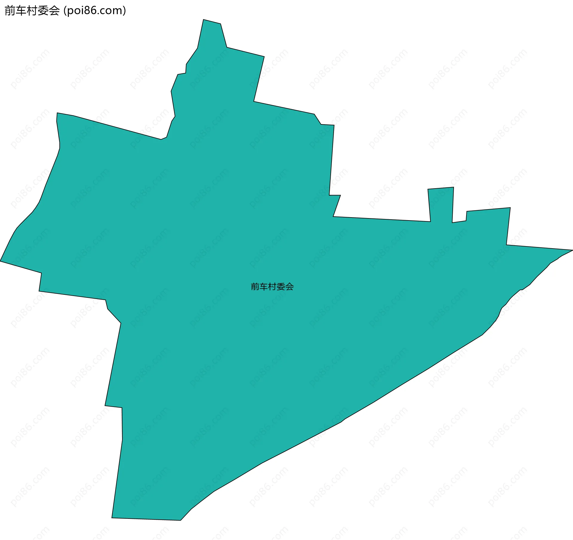 前车村委会边界地图