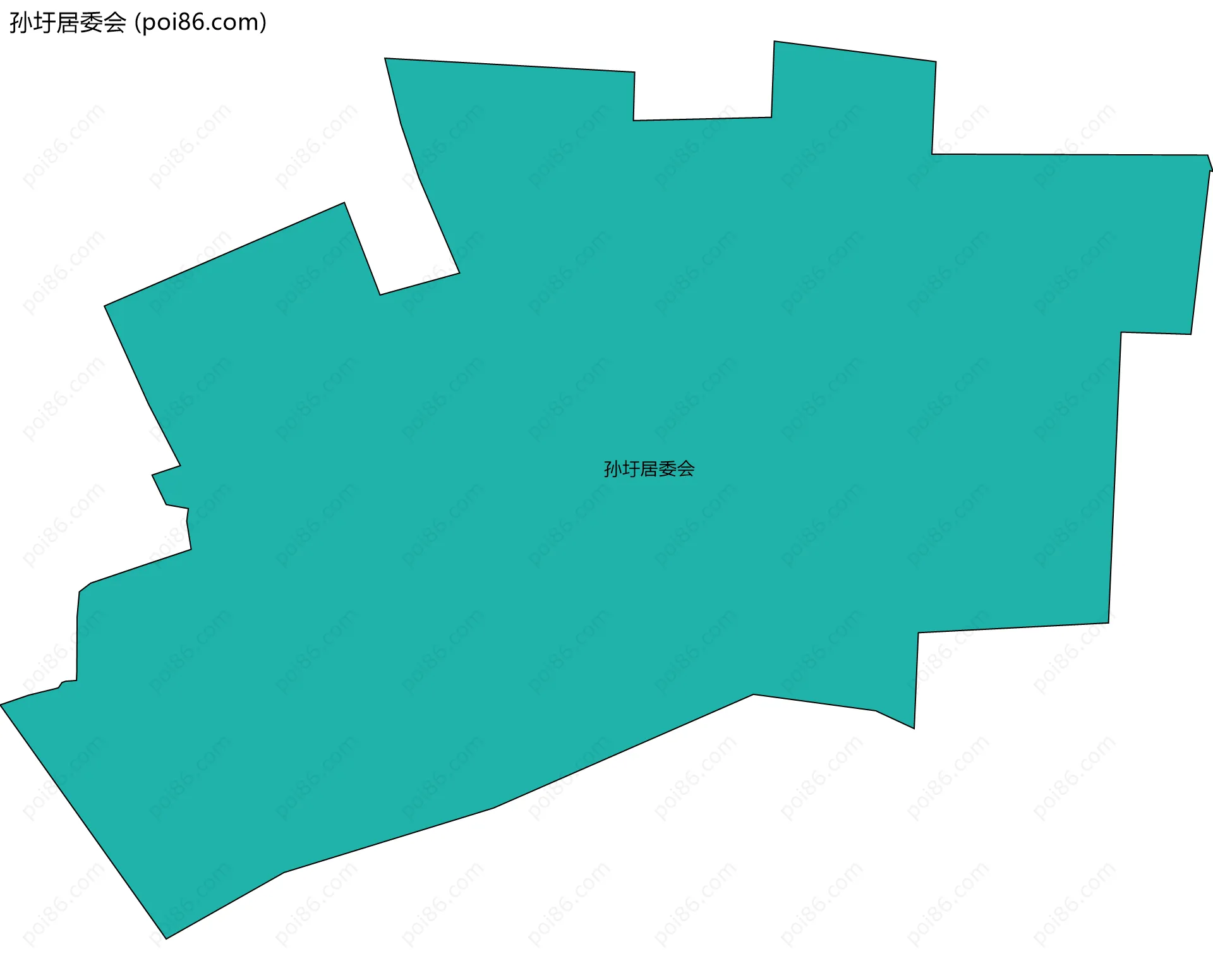 孙圩居委会边界地图