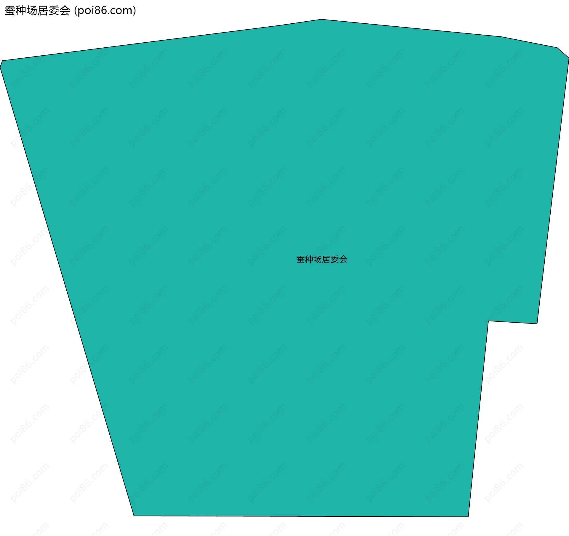 蚕种场居委会边界地图