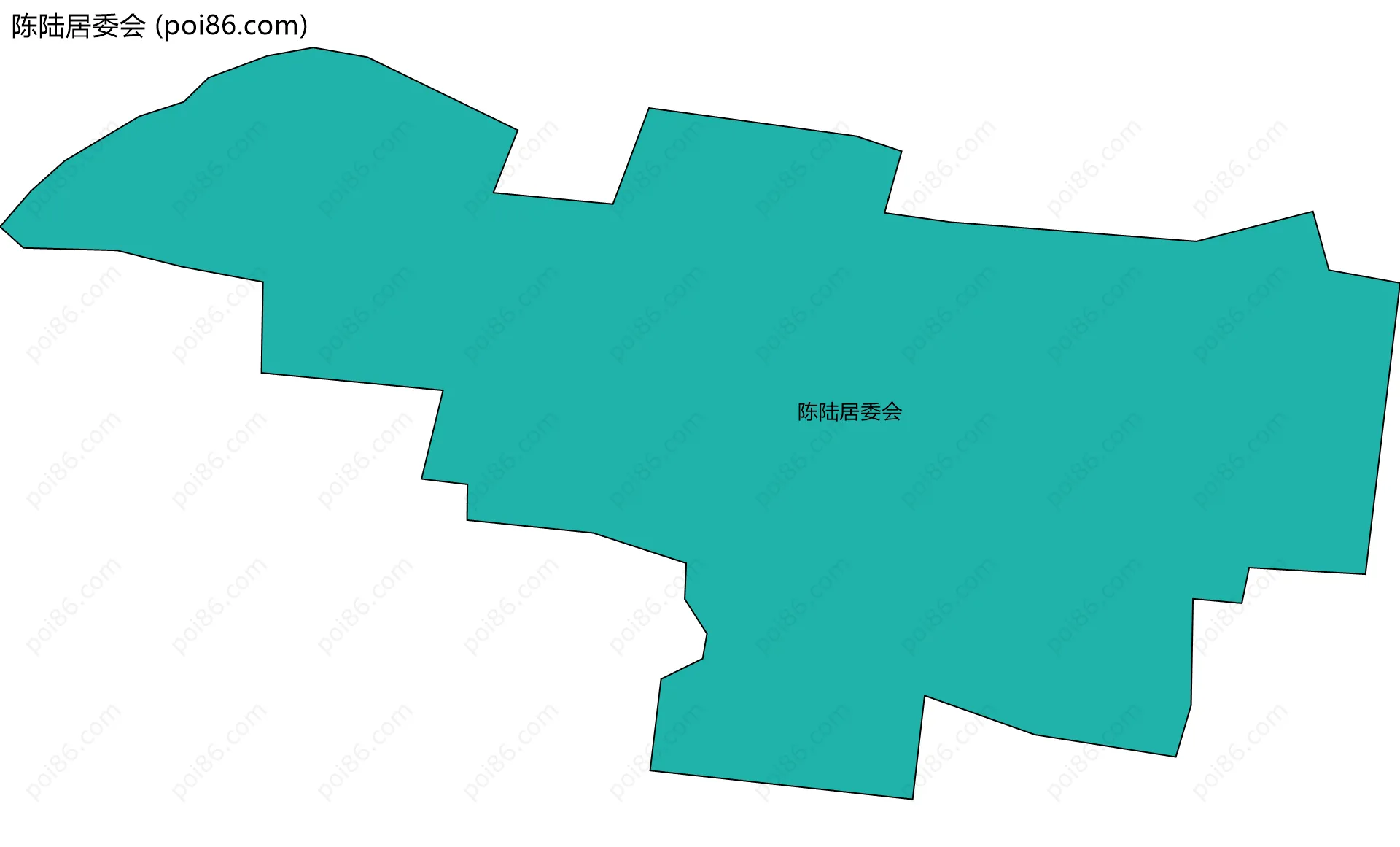 陈陆居委会边界地图