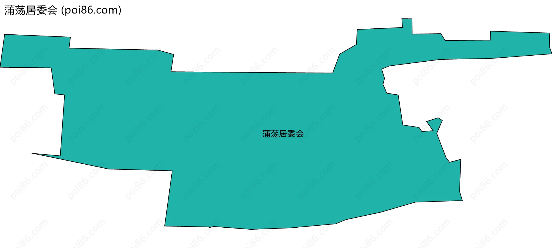 蒲荡居委会边界地图