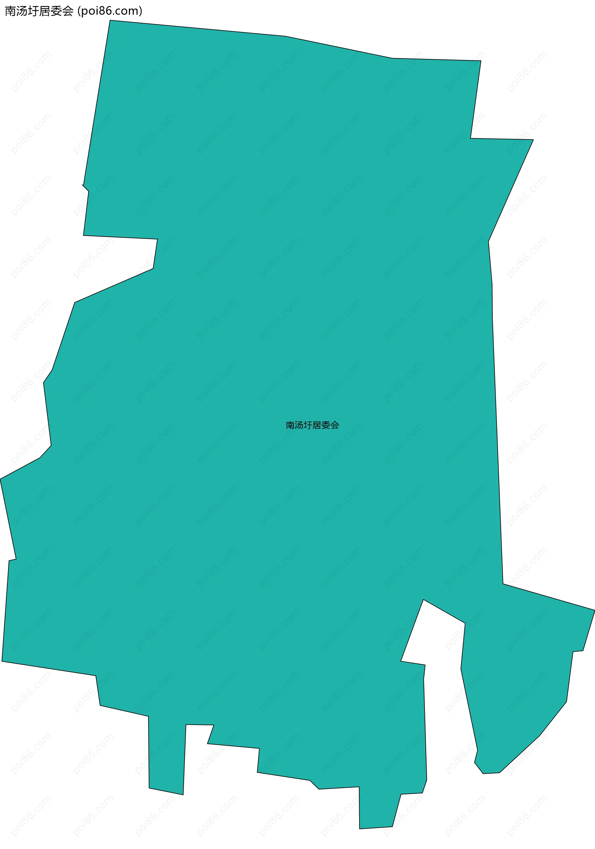 南汤圩居委会边界地图