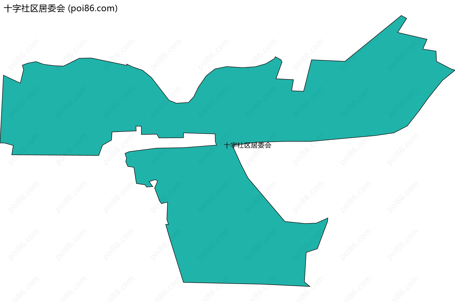 十字社区居委会边界地图