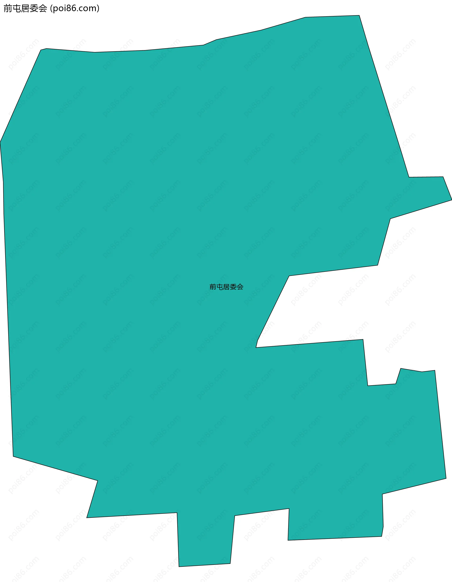 前屯居委会边界地图