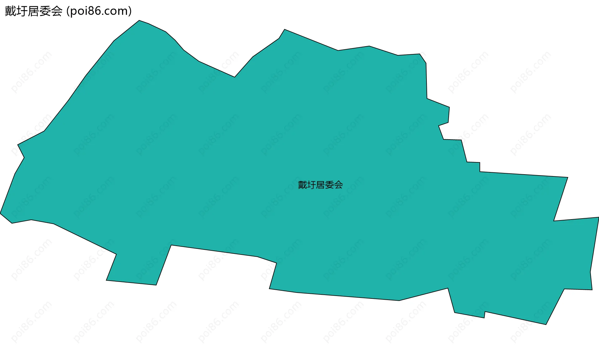 戴圩居委会边界地图