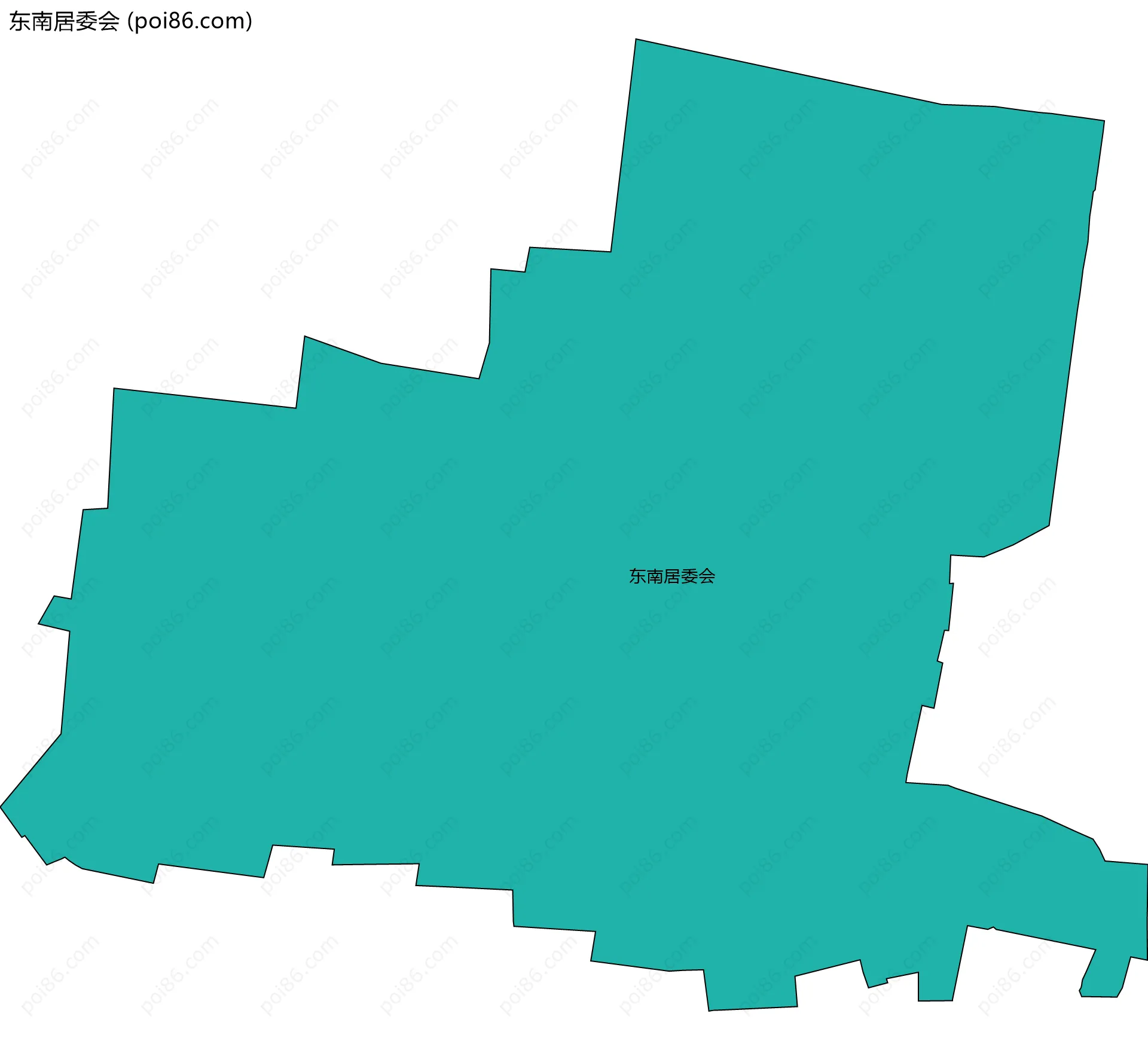 东南居委会边界地图