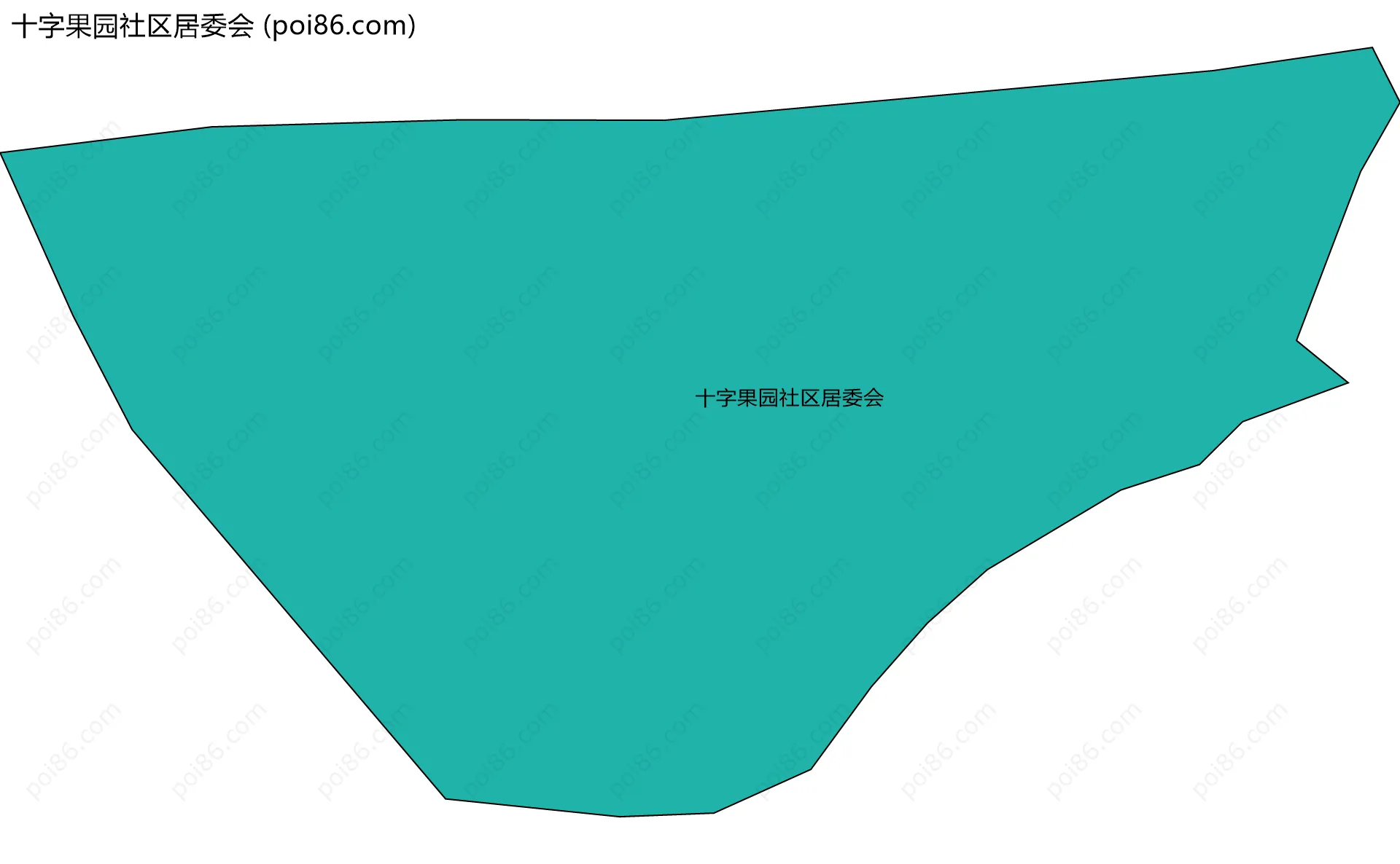 十字果园社区居委会边界地图