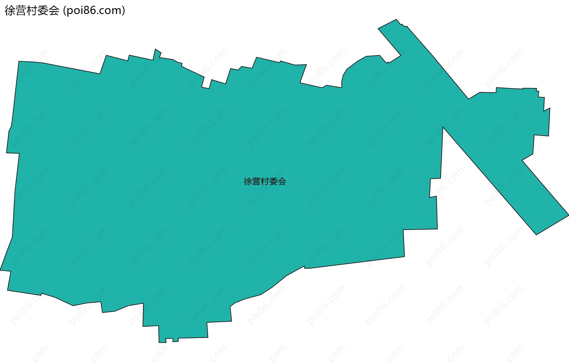 徐营村委会边界地图