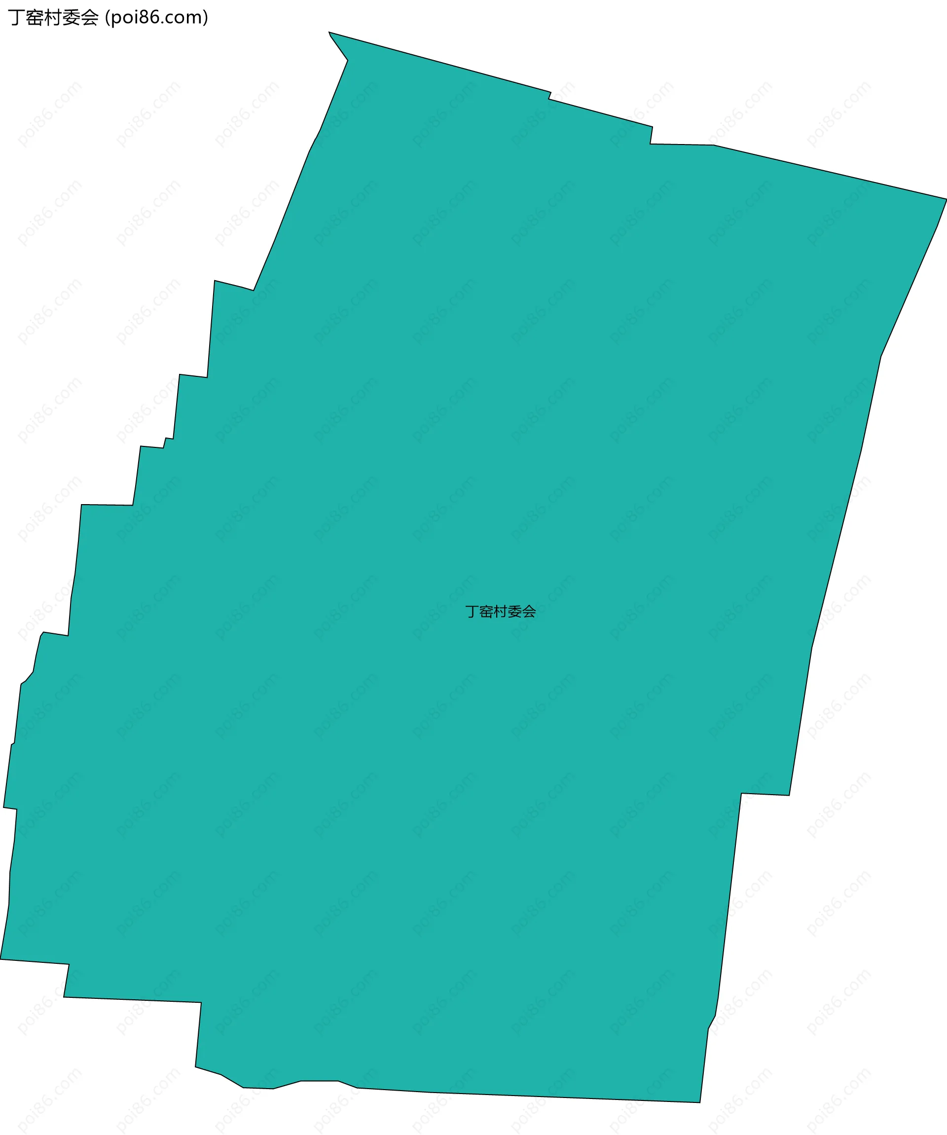 丁窑村委会边界地图