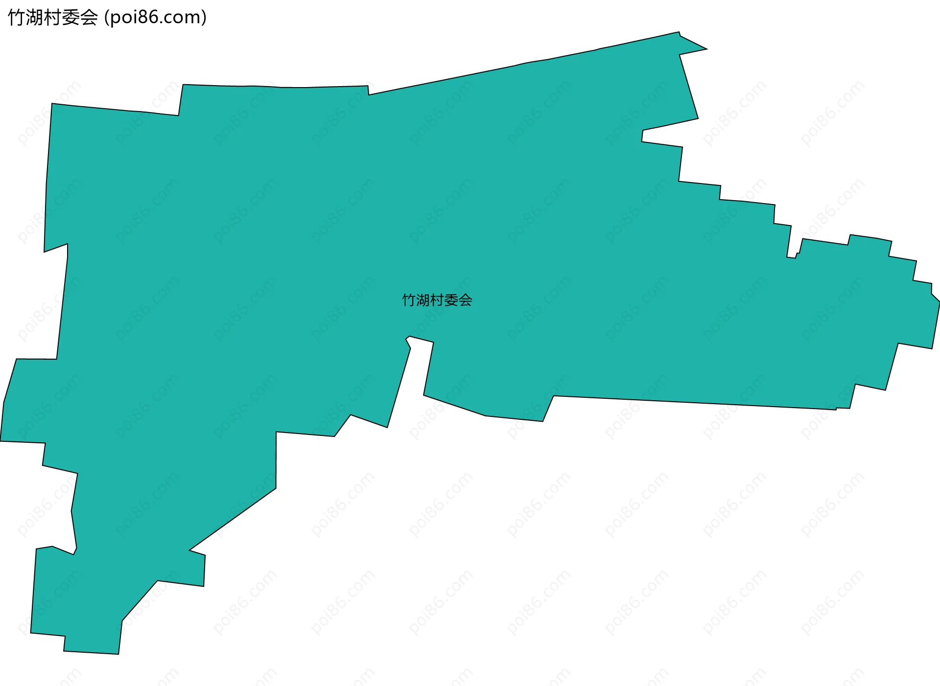 竹湖村委会边界地图