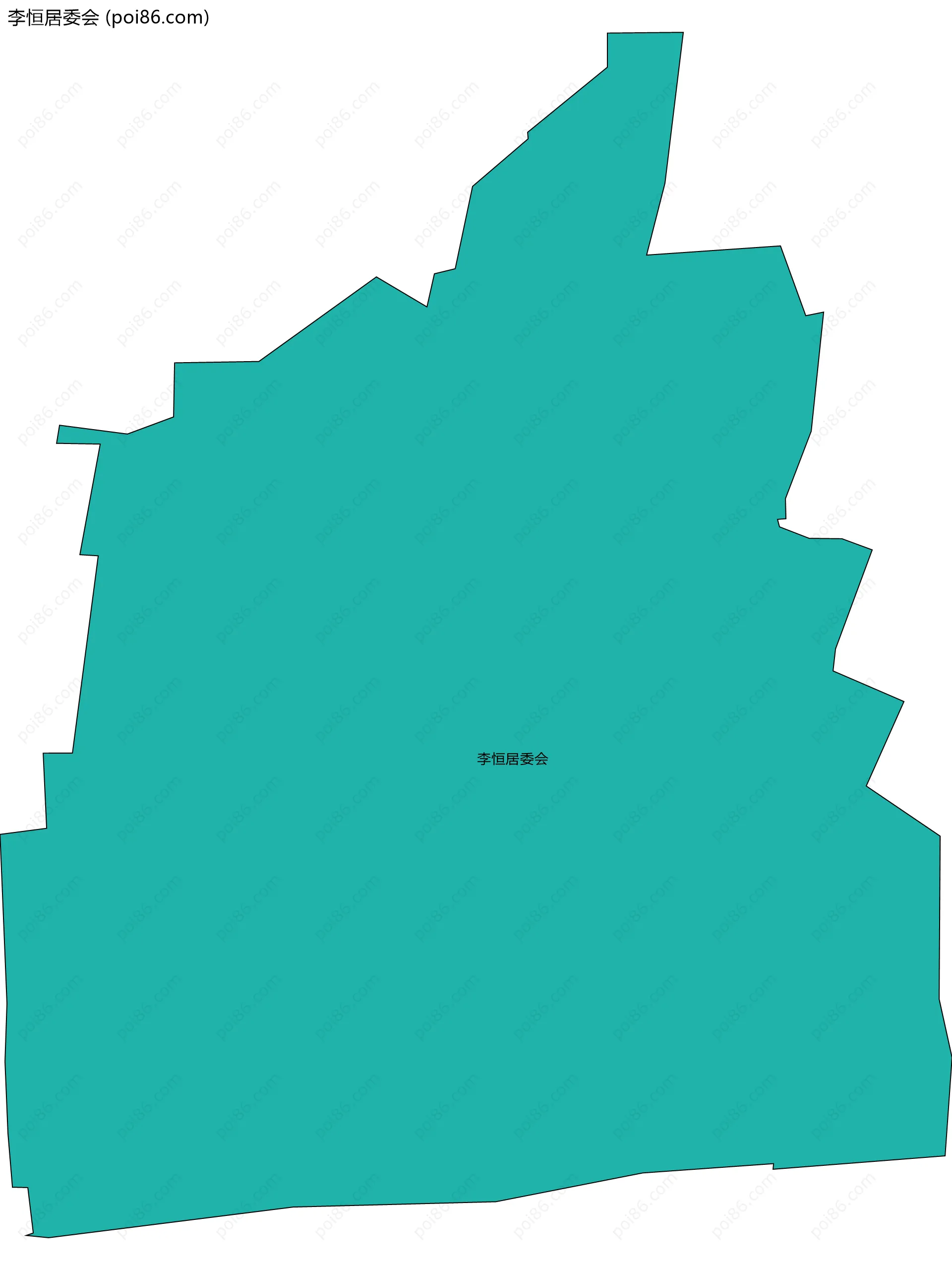 李恒居委会边界地图